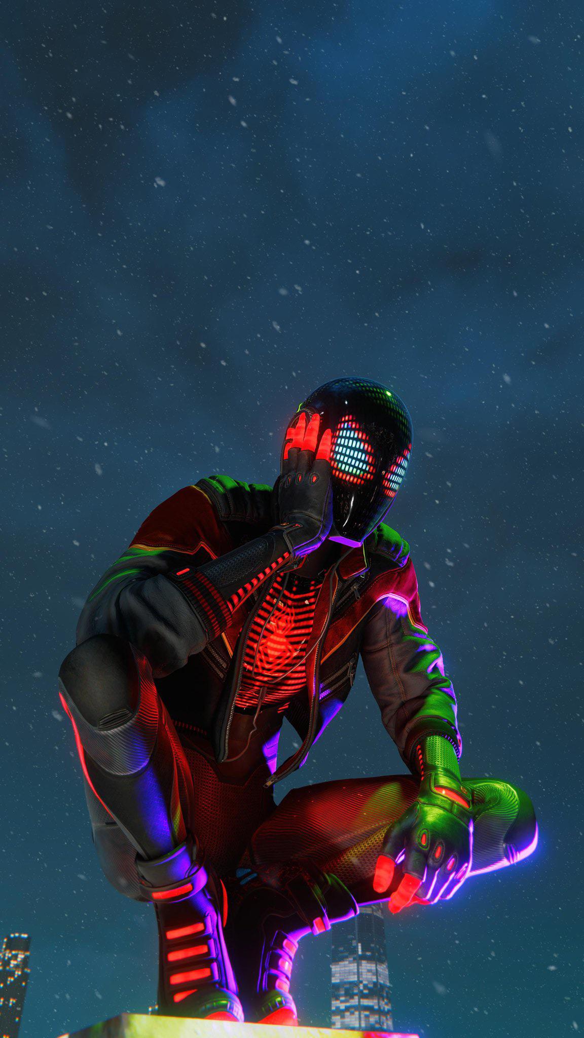 Spider Man: Miles Morales Wallpaper For Mobile. Full Credit To On Twitter