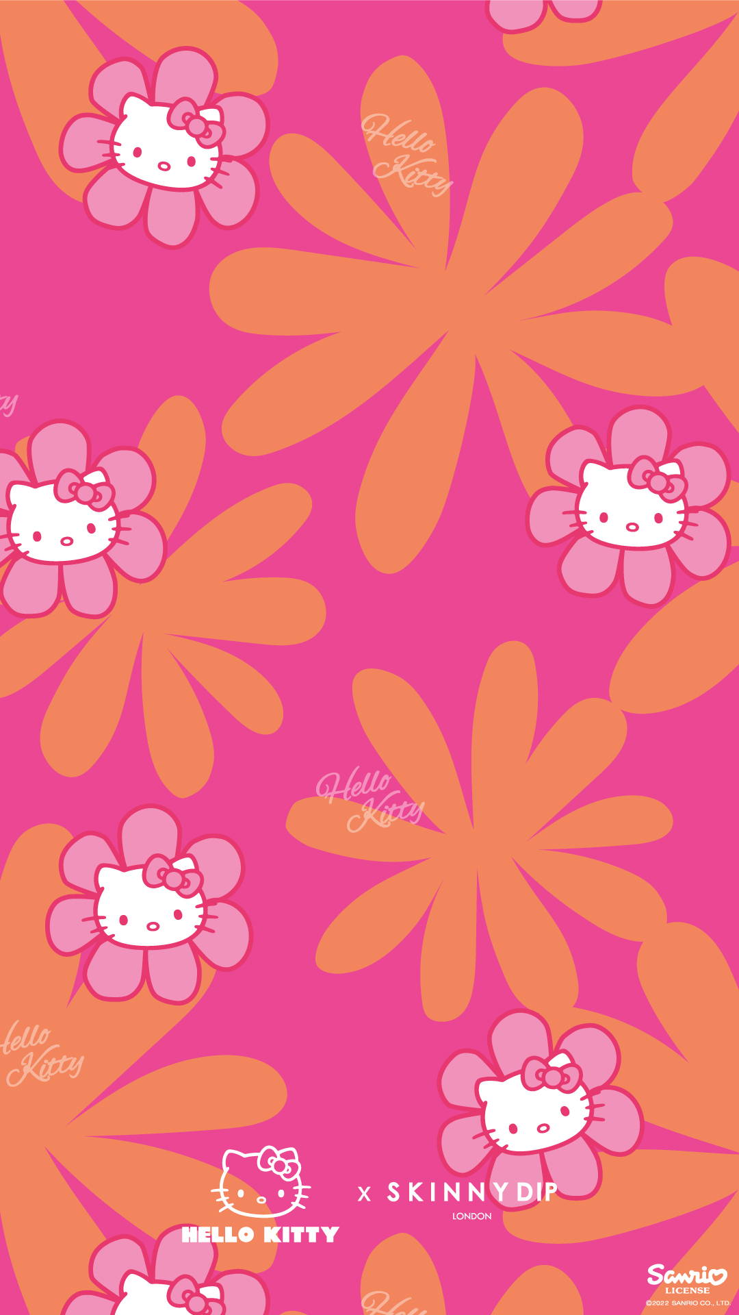 Hello Kitty x Skinnydip Summer Phone Wallpaper