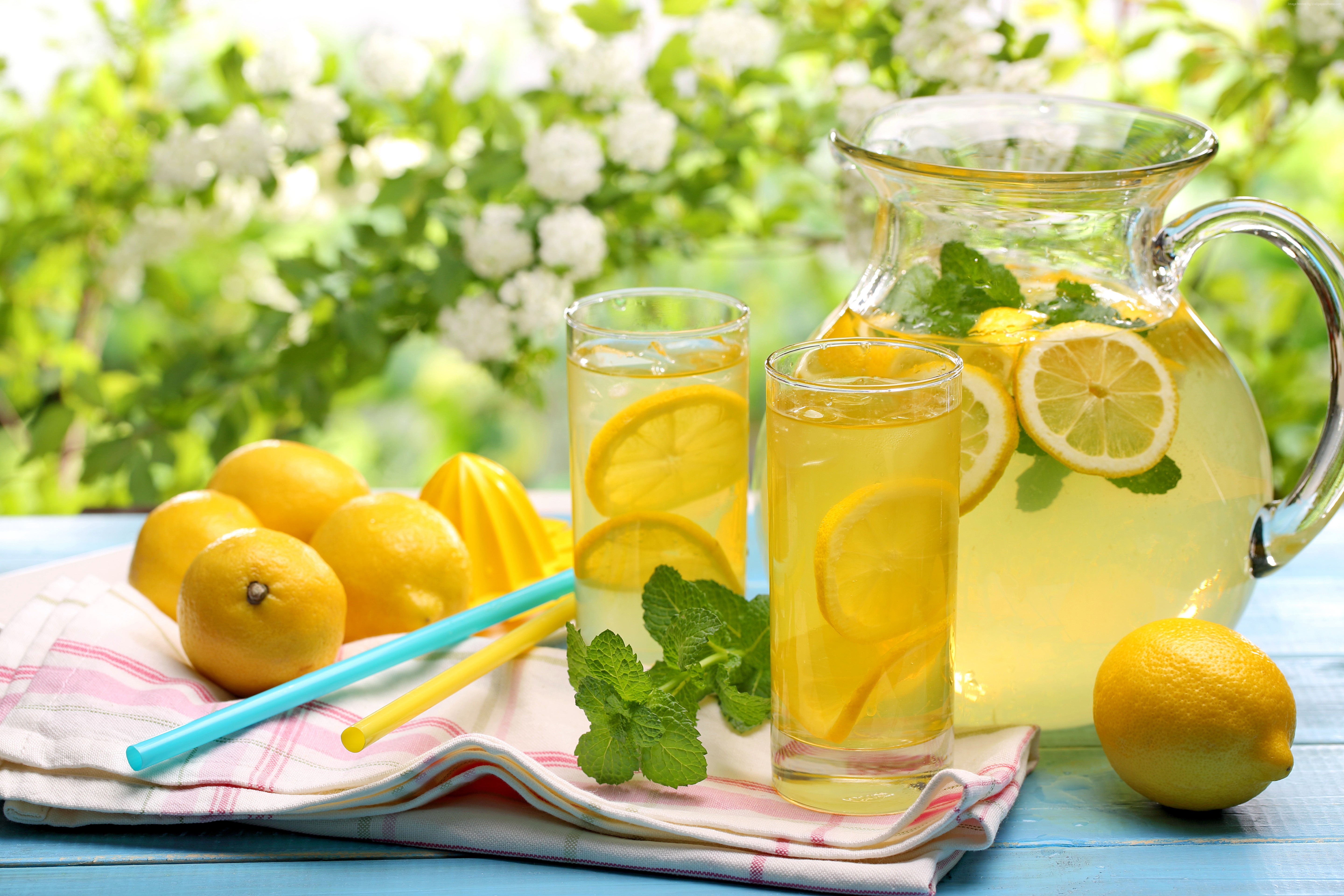 ice, fruit, honey, drinks, cocktails, summer, juice, lemonade, , sun, lemon Gallery HD Wallpaper
