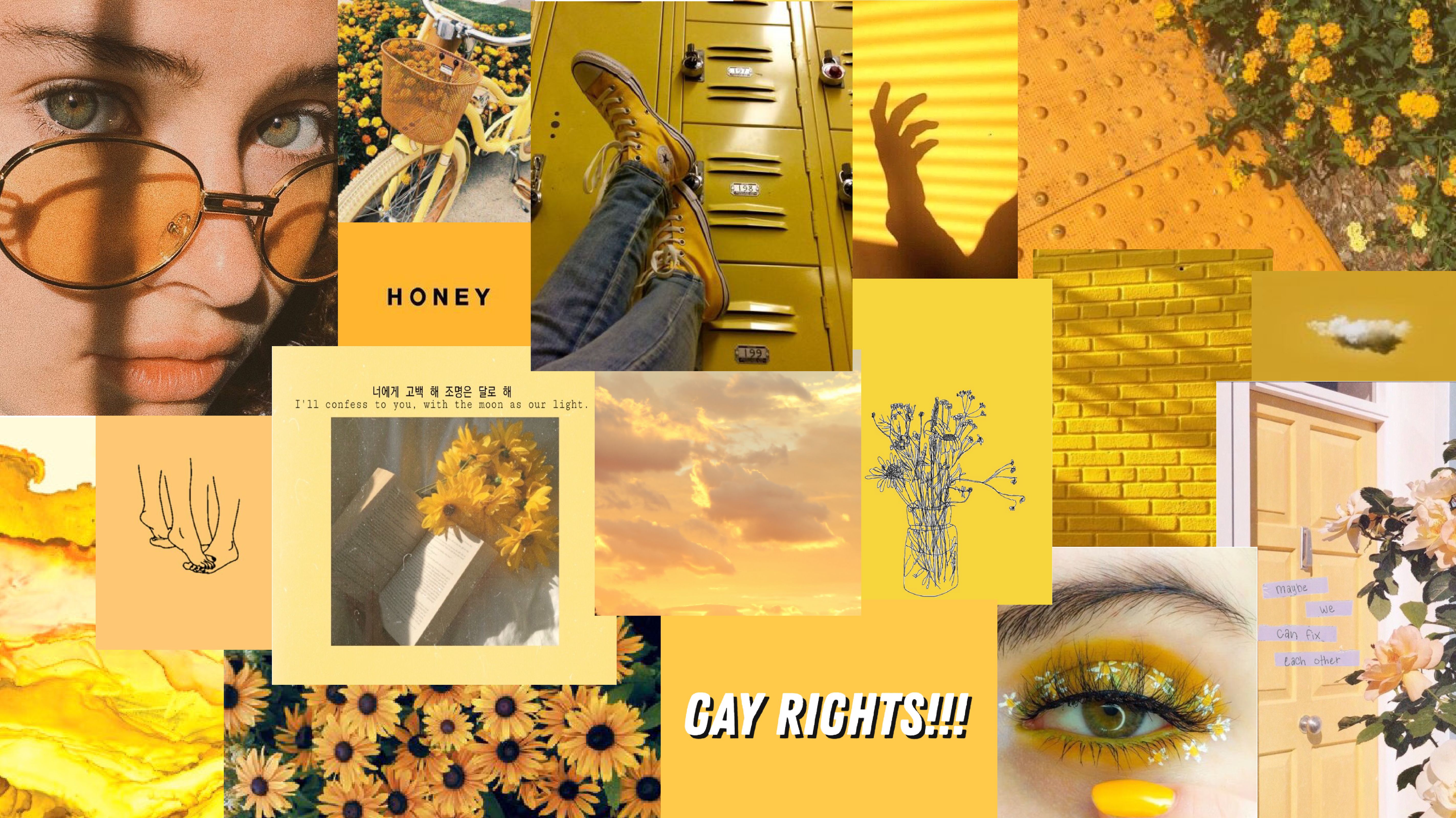 elliot. Yellow aesthetic, Aesthetic collage, Aesthetic wallpaper