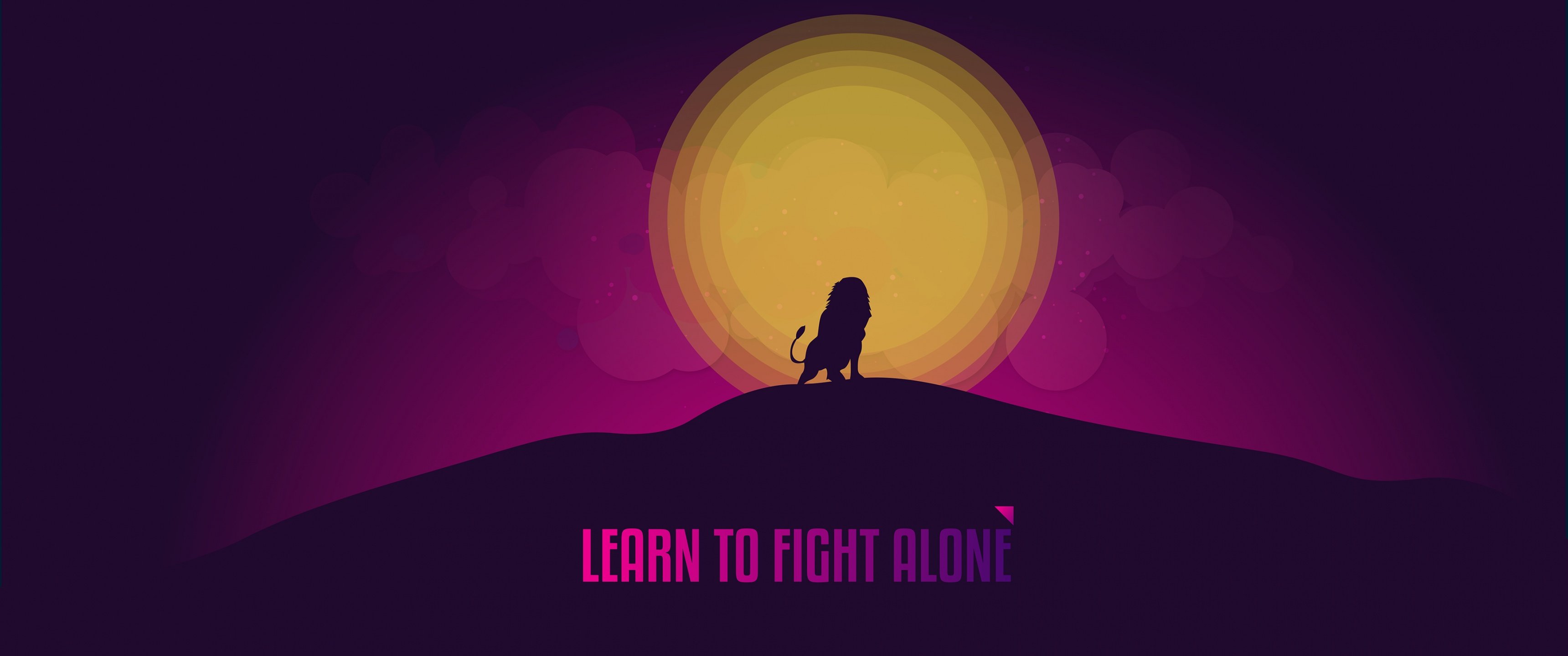 Learn to Fight Alone Wallpaper 4K, Popular quotes, Quotes