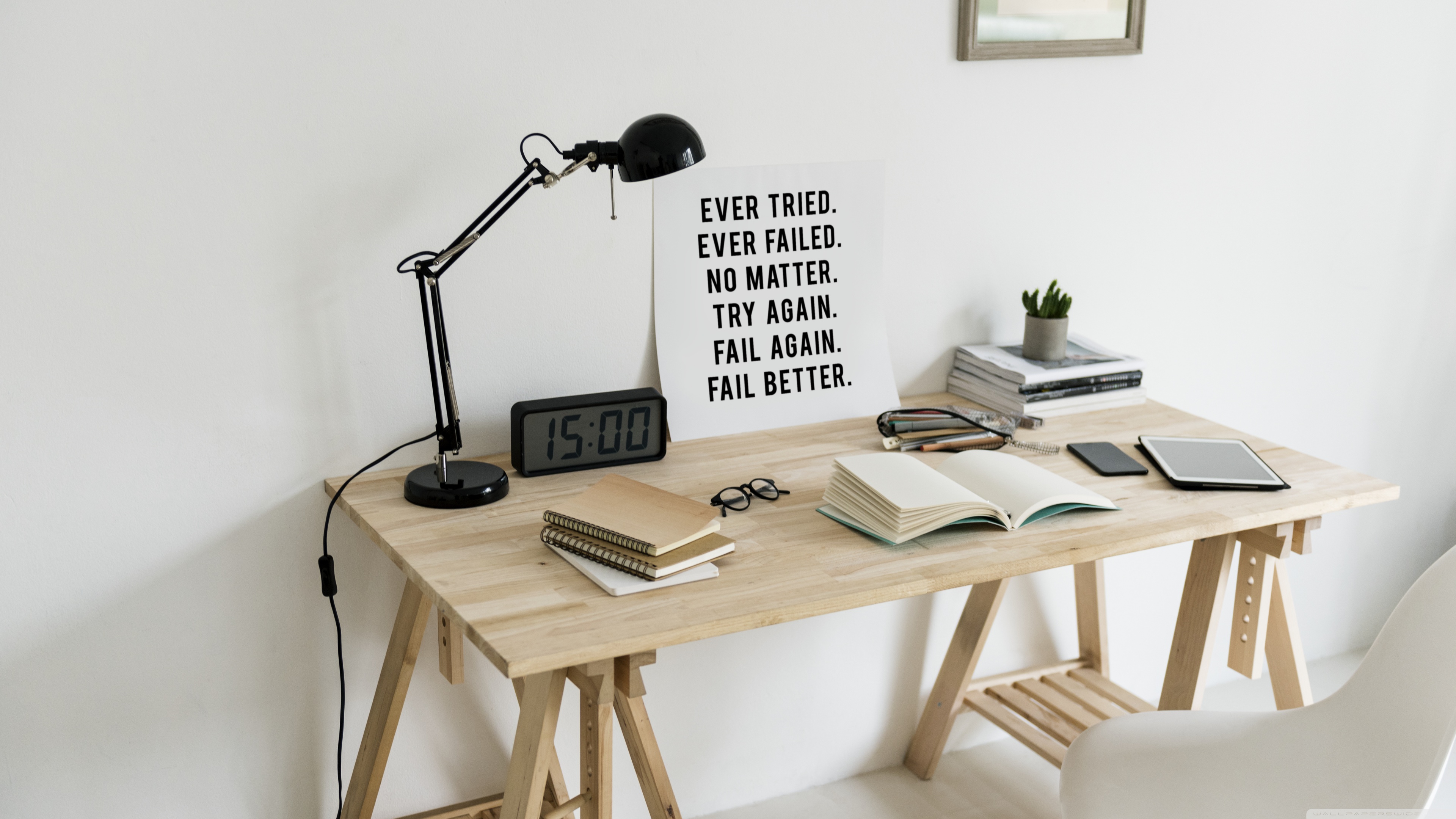 Minimal Workspace Quote Ultra HD Desktop Background Wallpaper for 4K UHD TV, Widescreen & UltraWide Desktop & Laptop, Multi Display, Dual Monitor, Tablet