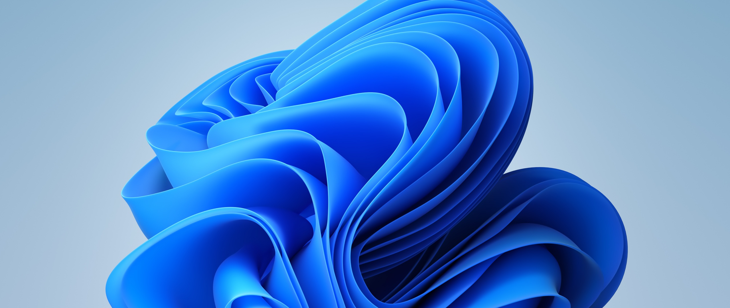 Windows 11 Bloom Blue Light Theme 4K Wallpaper