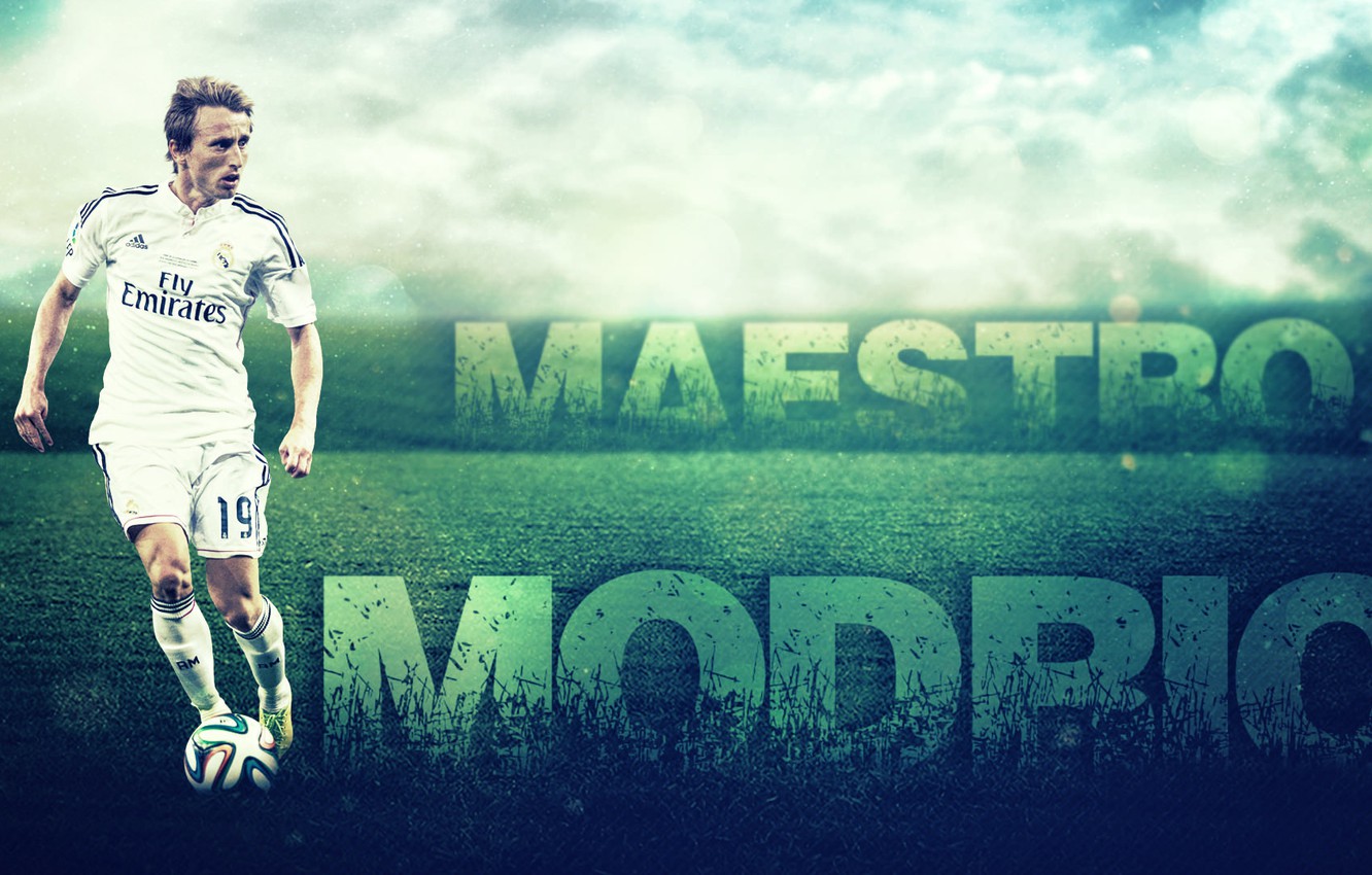 Wallpaper wallpaper, sport, football, player, Luka Modric, Real Madrid CF image for desktop, section спорт