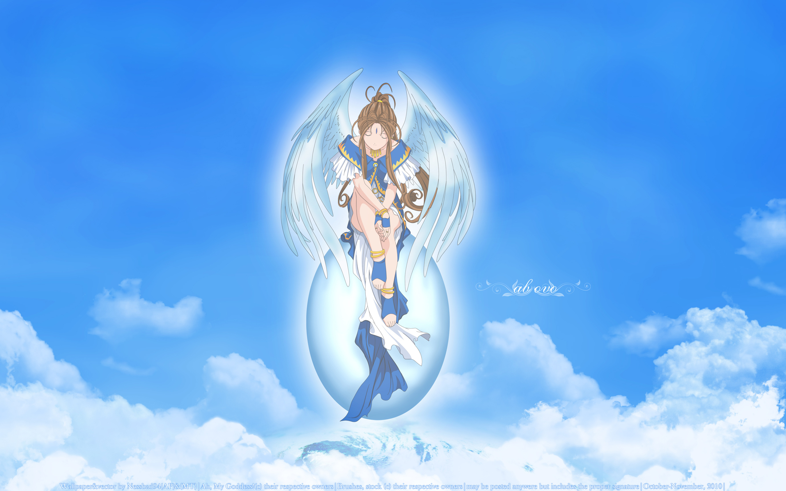 Wallpaper, anime girls, Belldandy, Ah My Goddess 2560x1600