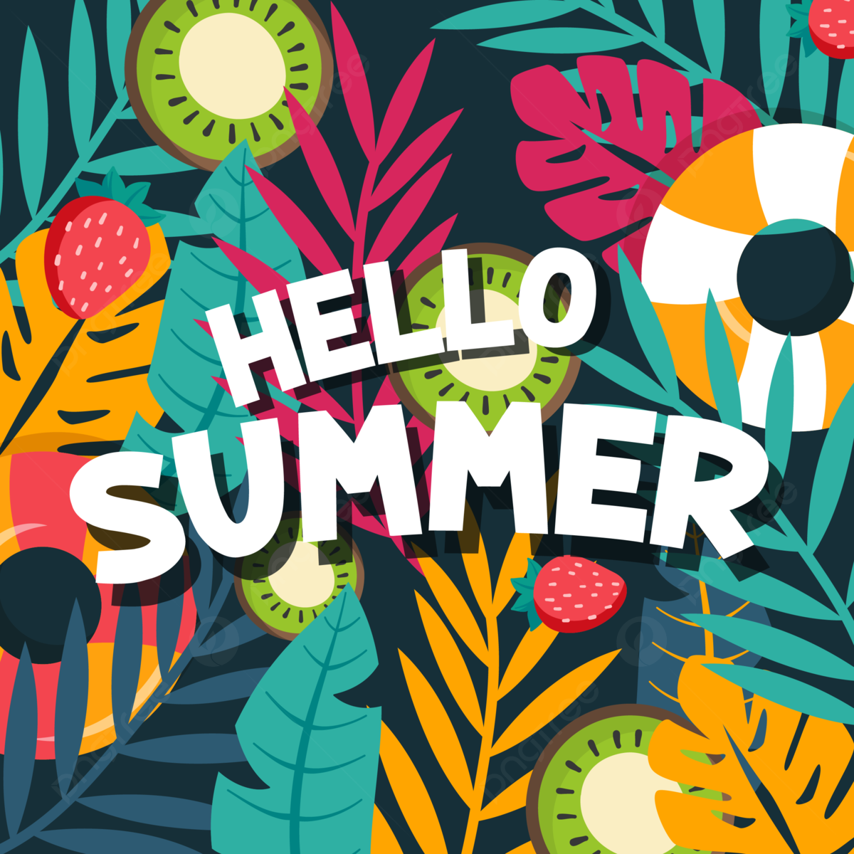 Hello Summer Wallpaper Tropical Themes