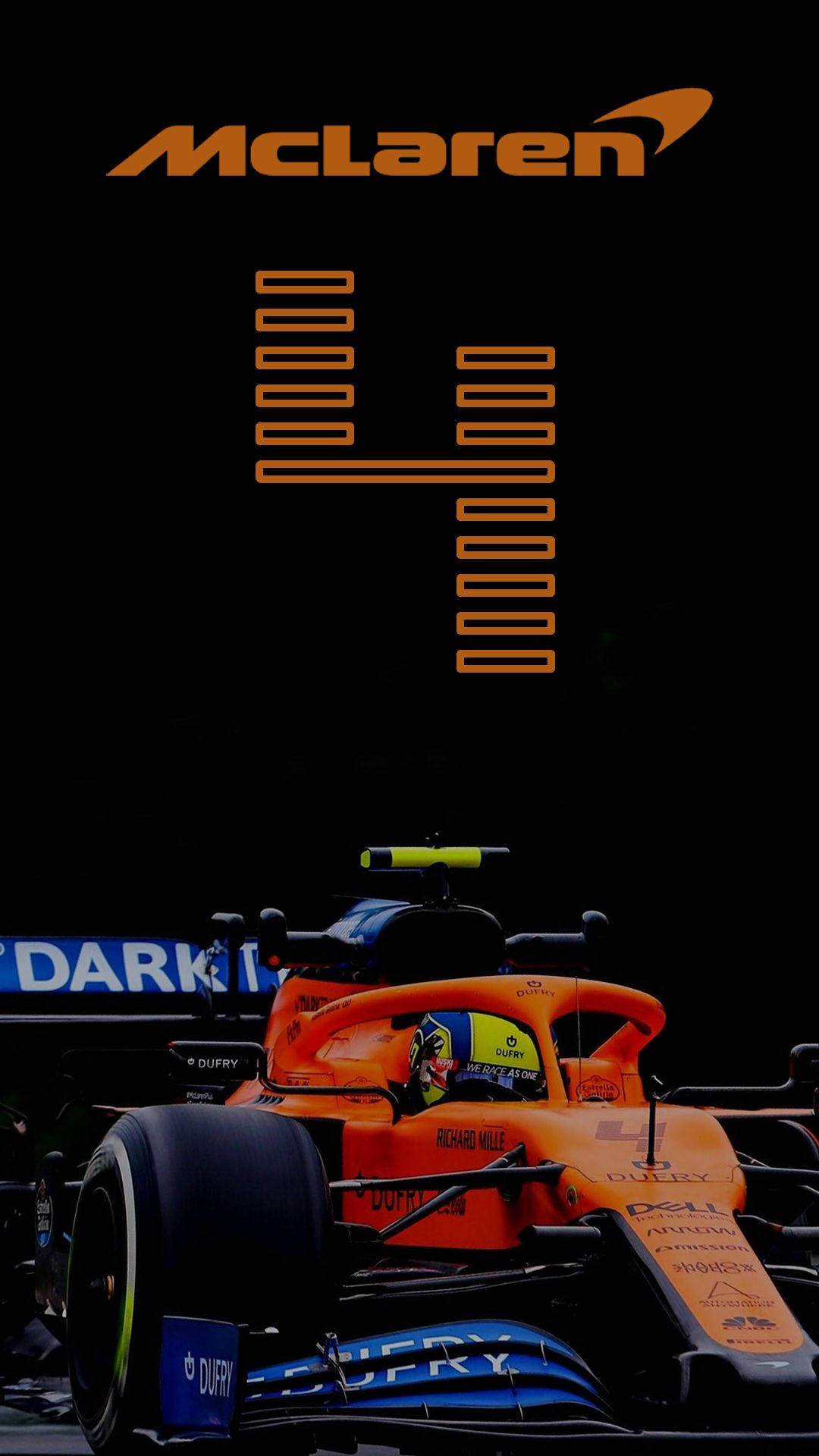 Download Lando Norris' McLaren 4 Wallpaper