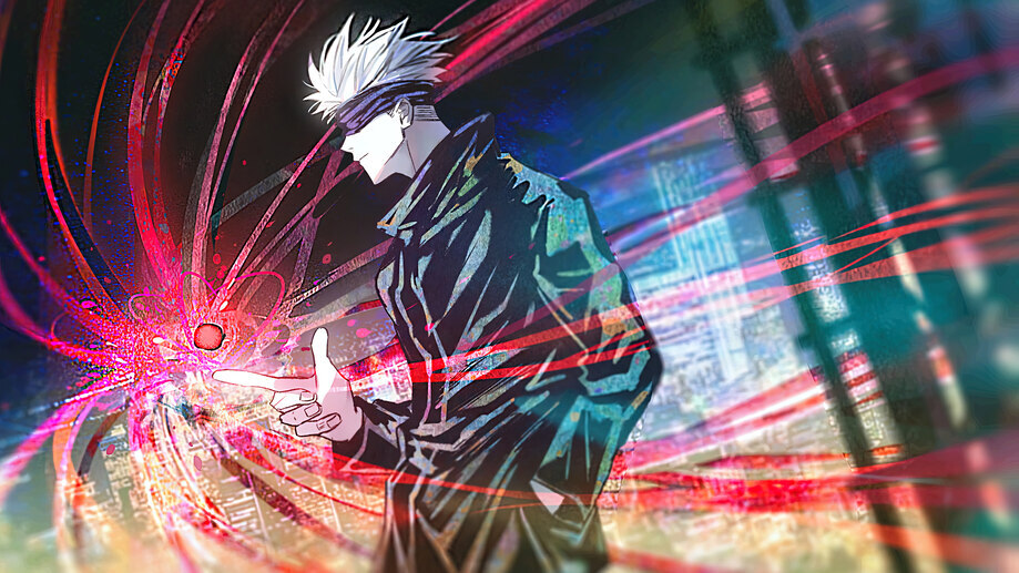 Satoru Gojo Red Reversal Jujutsu Kaisen Wallpaper iPhone Phone 4K e