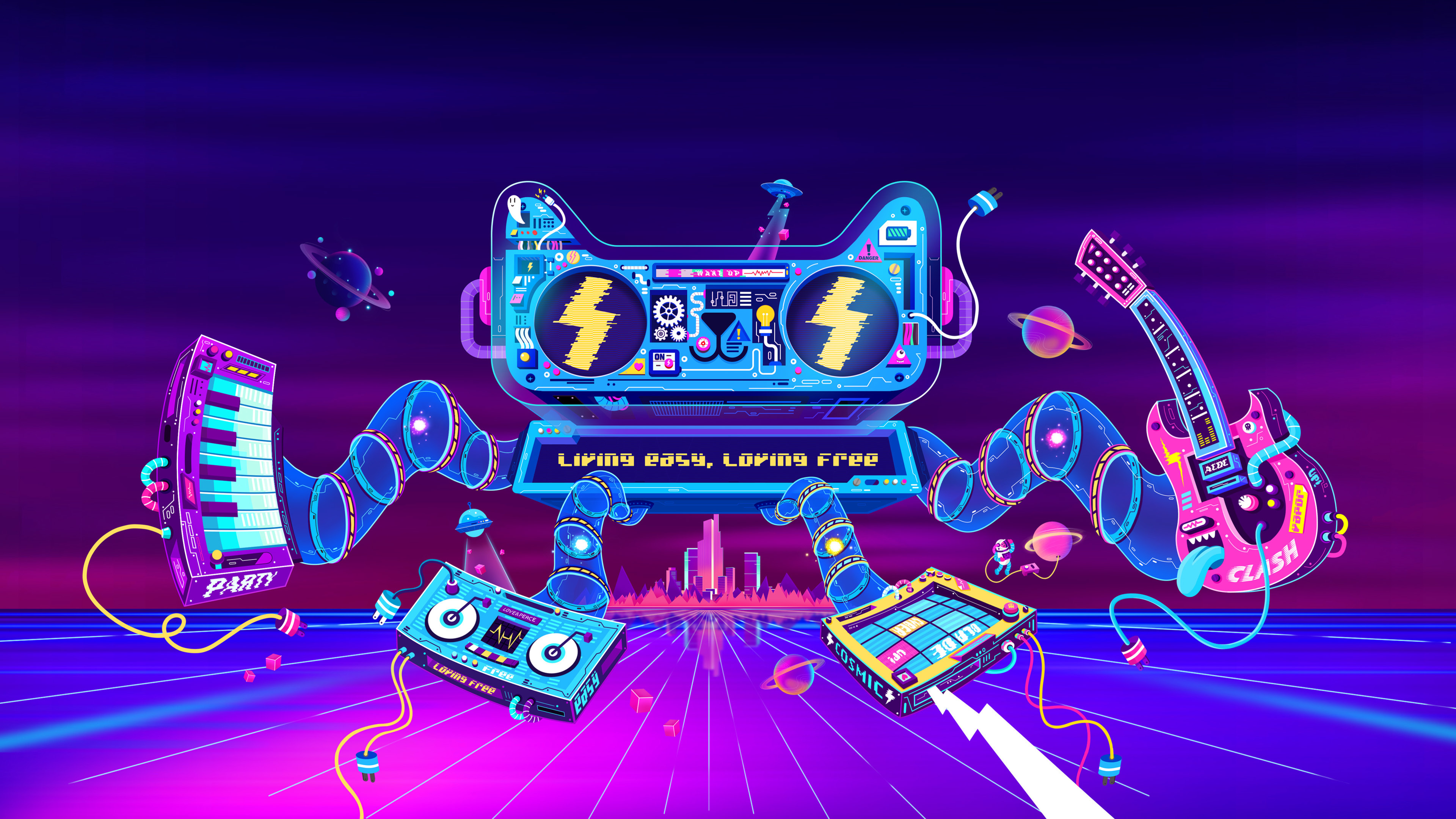 Wallpaper 4k Game Colorful Graphic