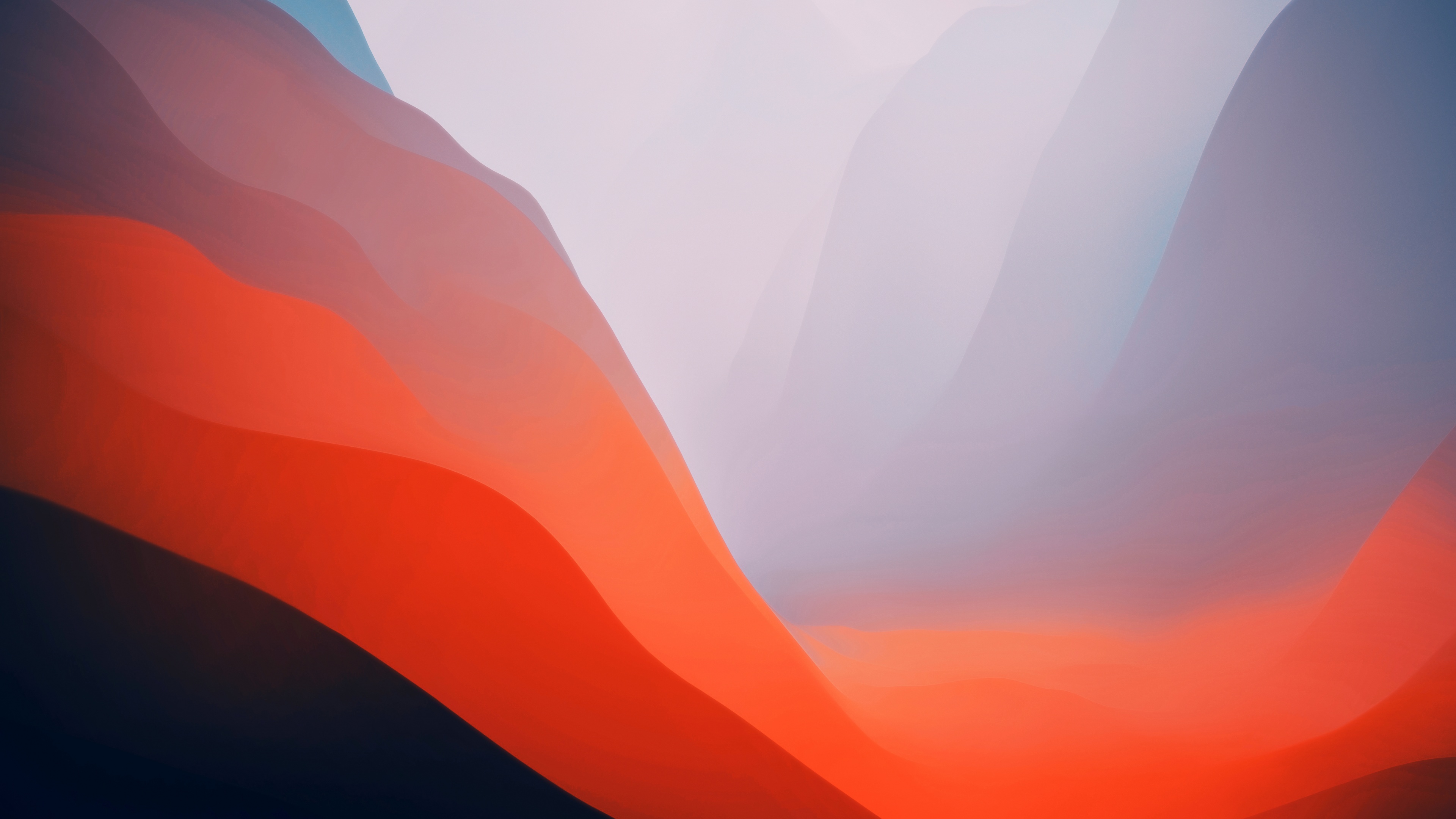 macOS Monterey Wallpaper 4K, Stock, Orange, Light, Gradients