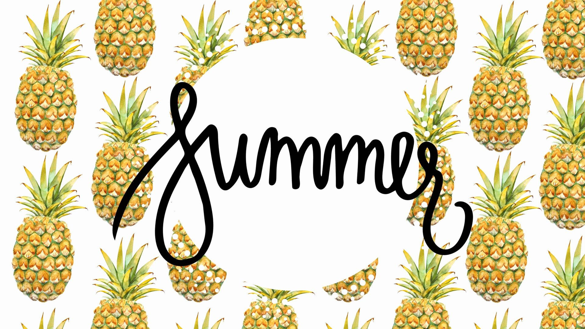 Download Enjoy the Sweetness of Summer with a Pineapple Wallpaper