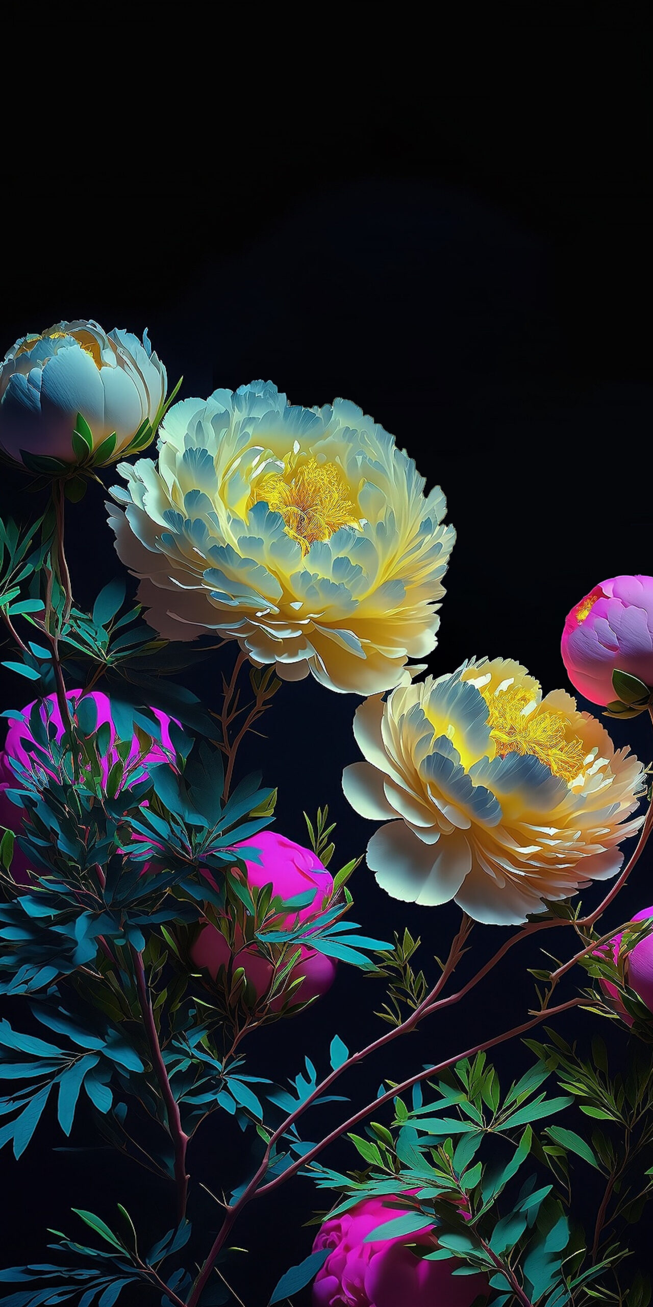 Neon Flowers 2