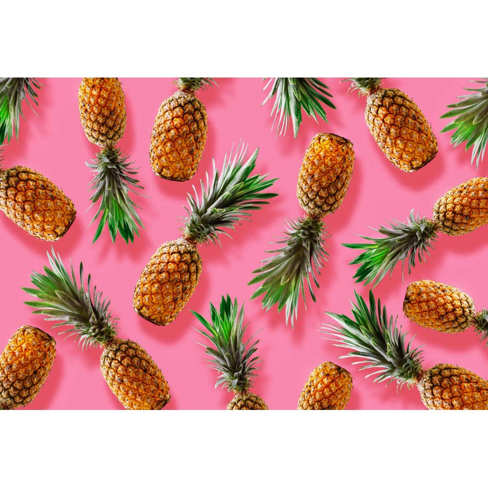 Amazon.com, Laeacco Pineapple Background 5x3ft Summer Party Seamless Vinyl Photography Backdrop Pink Solid Color Fruits Cute Girls Baby Birthday Holiday Vacation Leisure Party Decor Portrait Shoot Wallpaper