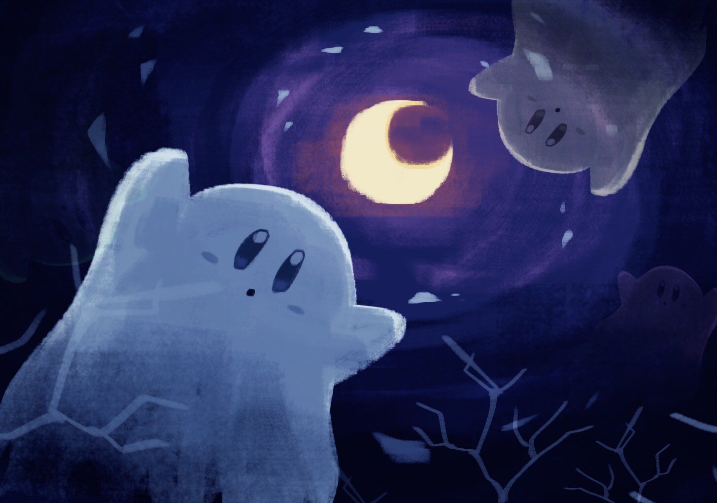 Cute Kirby Spooky Halloween Wallpaper By Suyasuyabi - Kawaii Hoshi