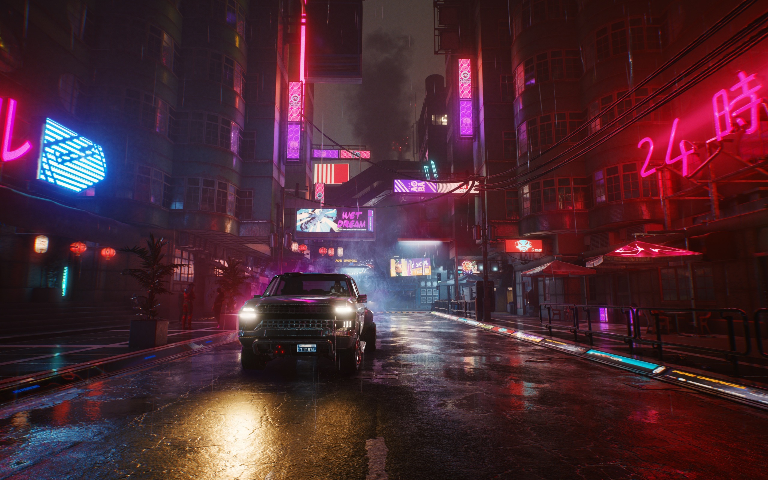 Quadra Turbo Neon Cyberpunk 2077 4k Wallpaper 4K