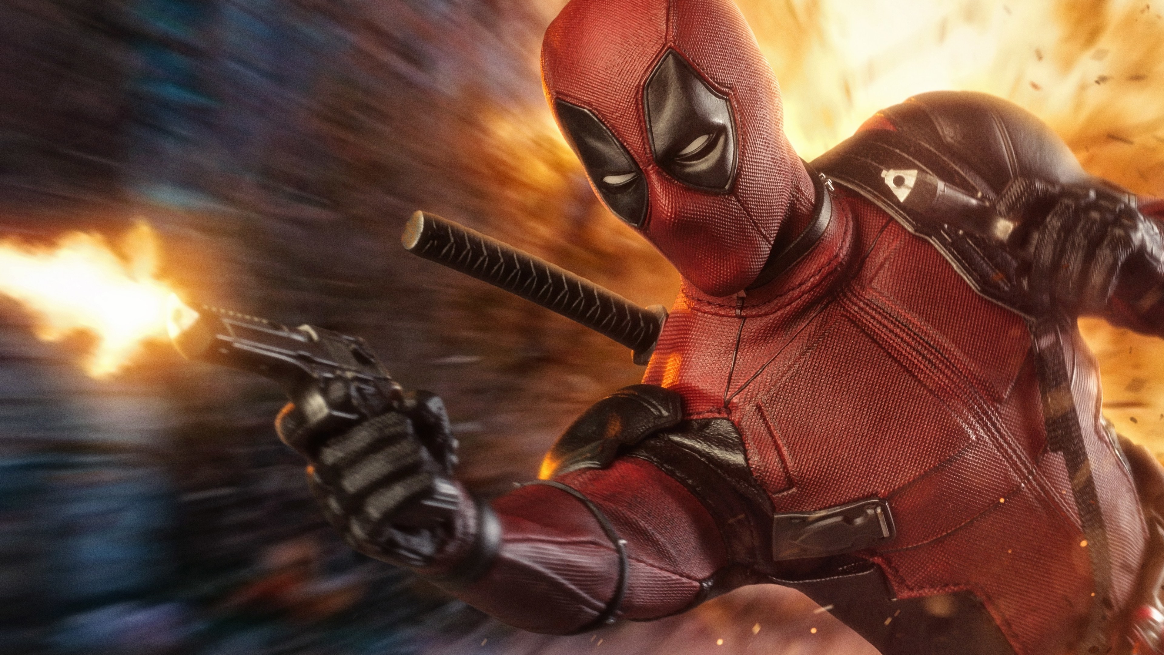 Deadpool 4K wallpaper for your desktop or mobile screen free and easy to download