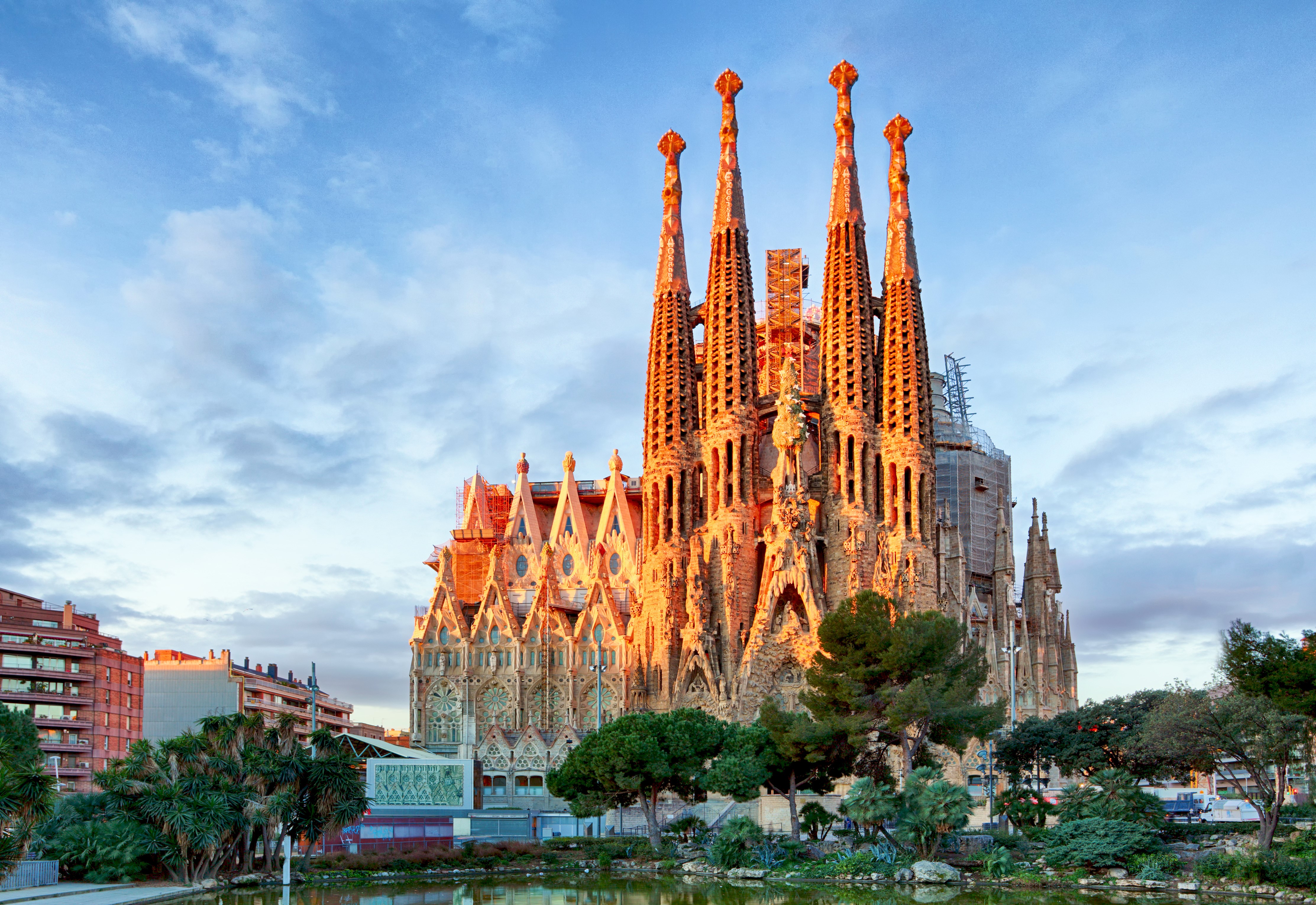 4K, Spain, Temples, Sky, Barcelona Gallery HD Wallpaper