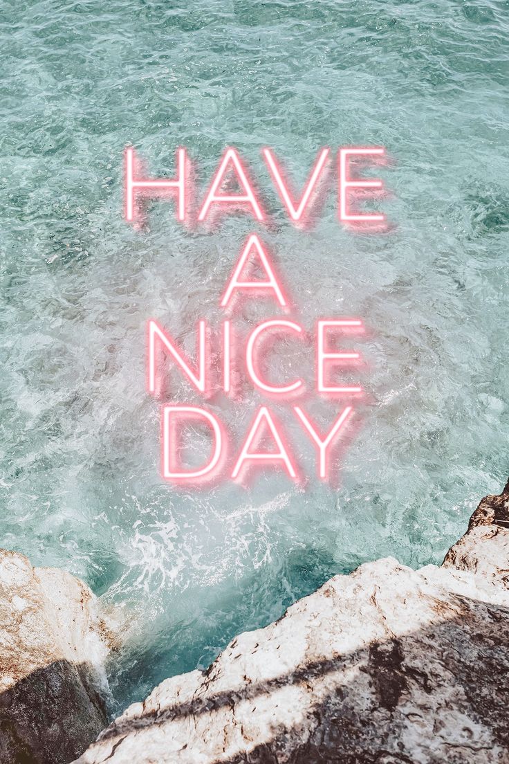 Free download Download free illustration of HAVE A NICE DAY word pink neon [736x1104] for your Desktop, Mobile & Tablet. Explore Good Summer Wallpaper. Good Night Wallpaper, Good Computer