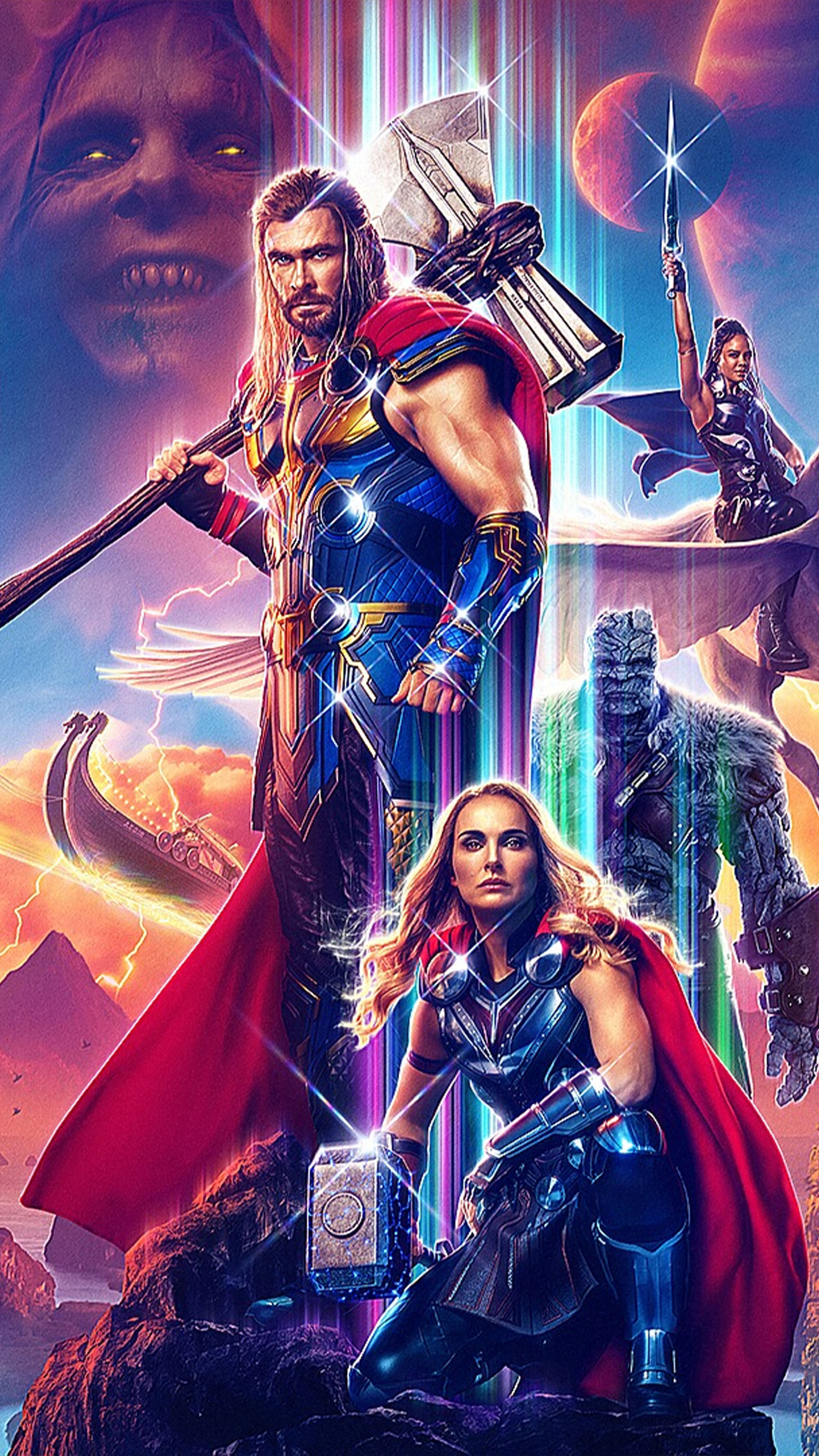 Free download Thor Love And Thunder All Characters poster 4K Ultra HD Mobile [2160x3840] for your Desktop, Mobile & Tablet. Explore Thor Love and Thunder 4k Wallpaper. Thor Wallpaper