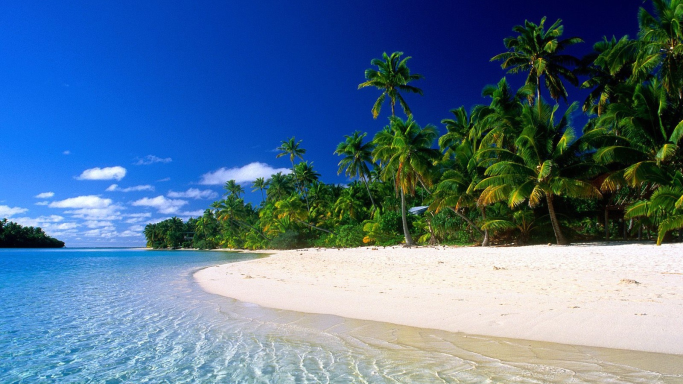 Summer beach Desktop wallpaper 1366x768