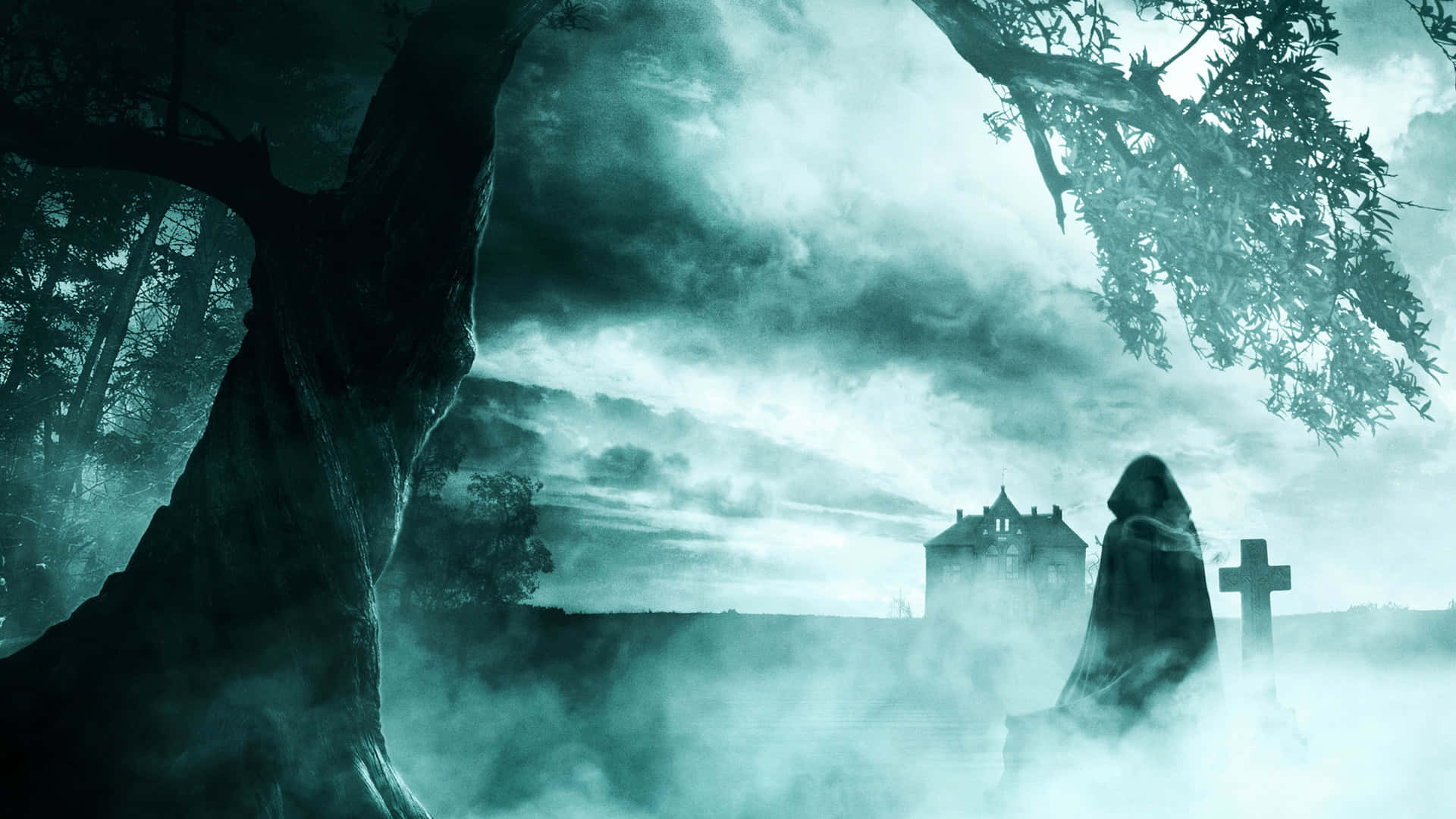 Download Survive a Night of Horror in this Haunted House Wallpaper