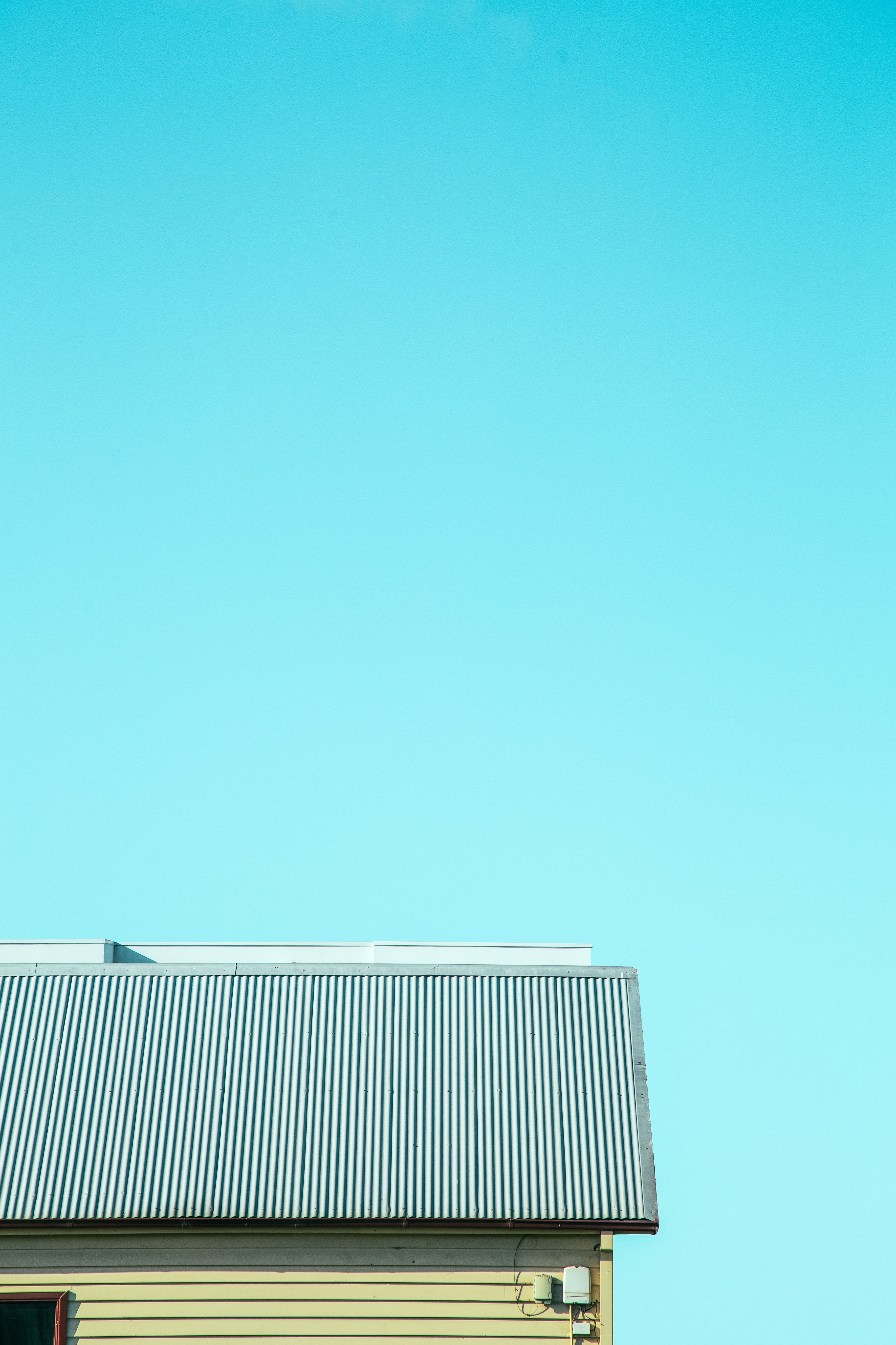 Wallpaper / house sky blue sky and minimalism HD 4k wallpaper free download