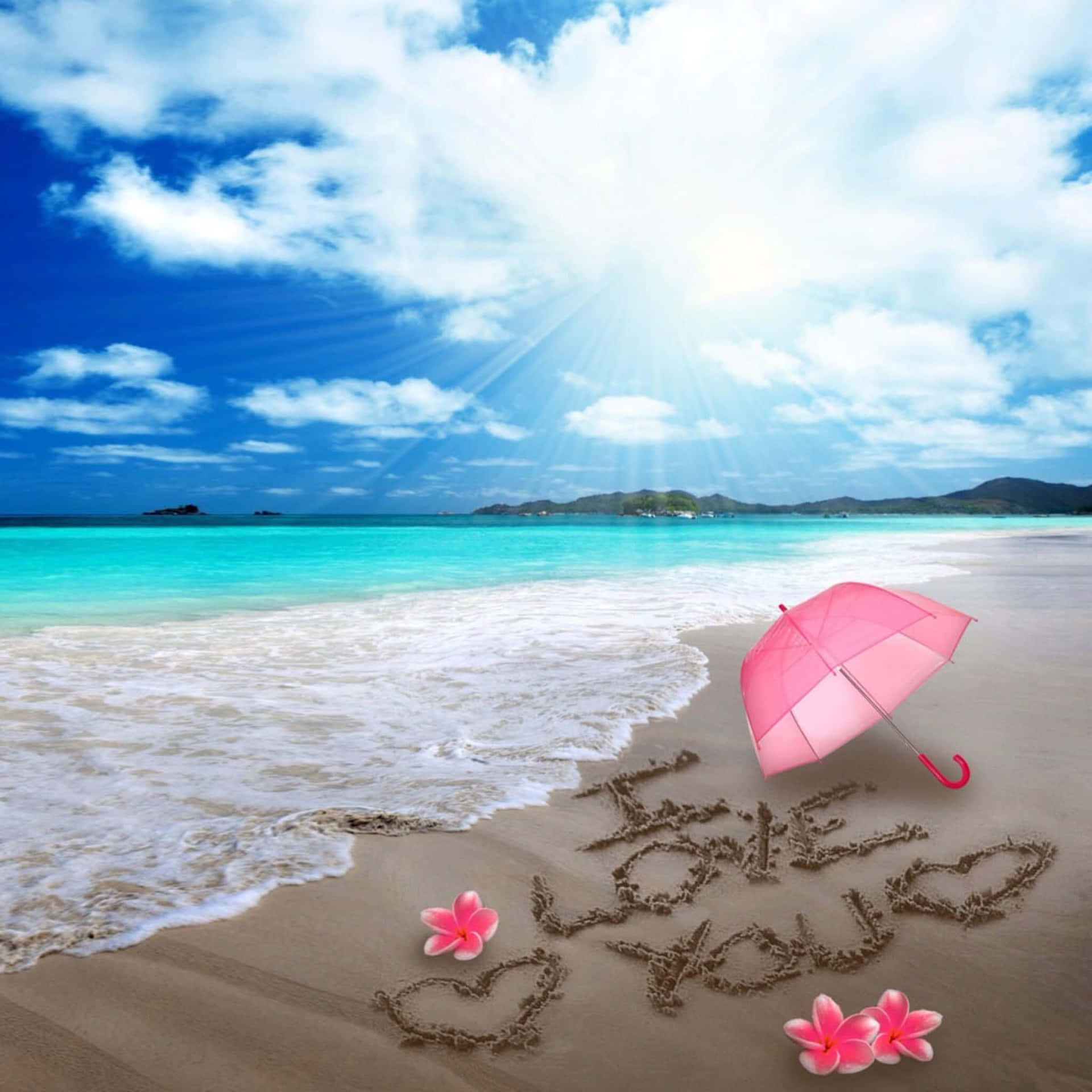 Download Saying goodbye to summer by the beach! Wallpaper