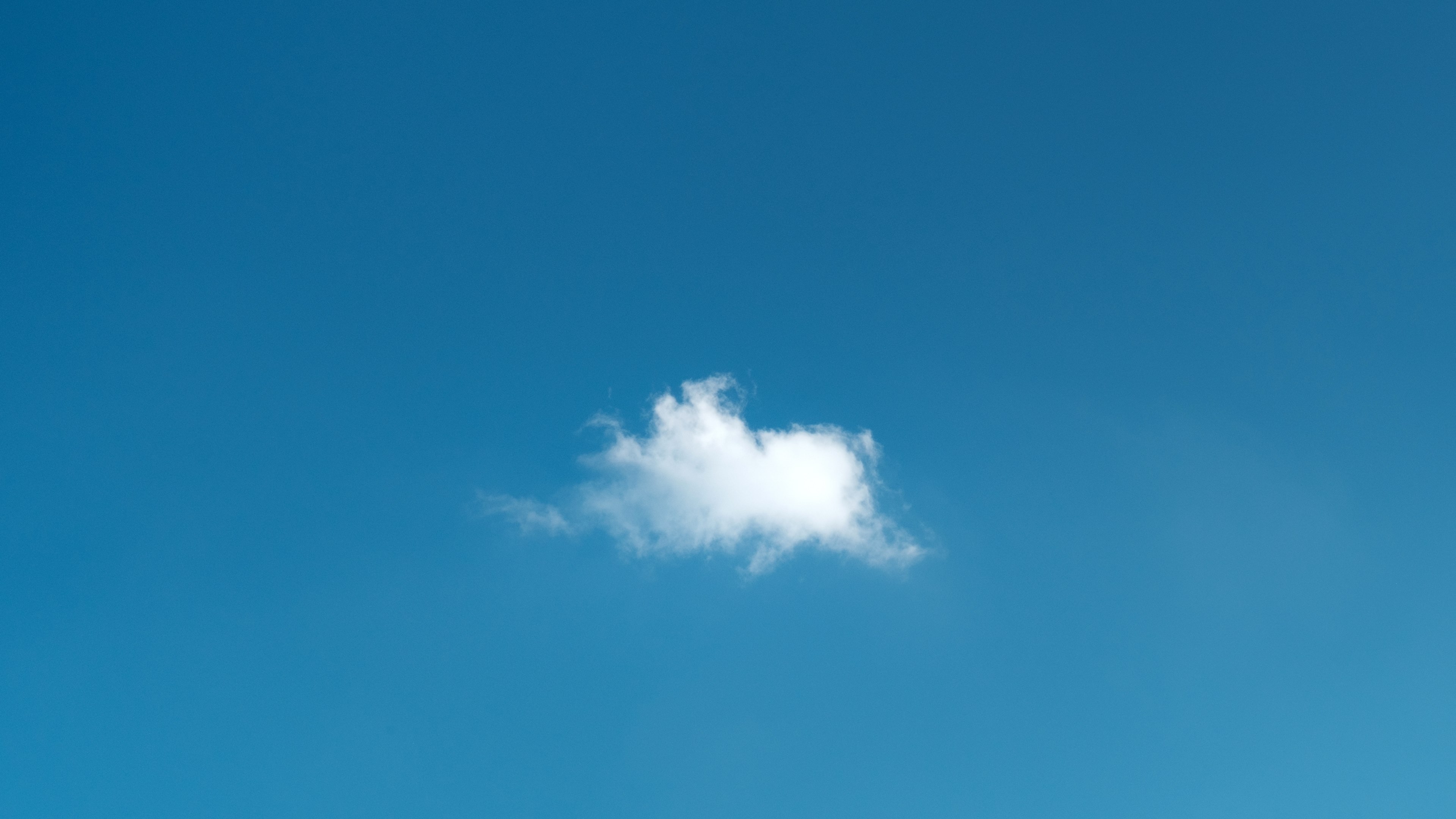 Wallpaper / cloud sky single cloud and blue sky HD 4k wallpaper free download