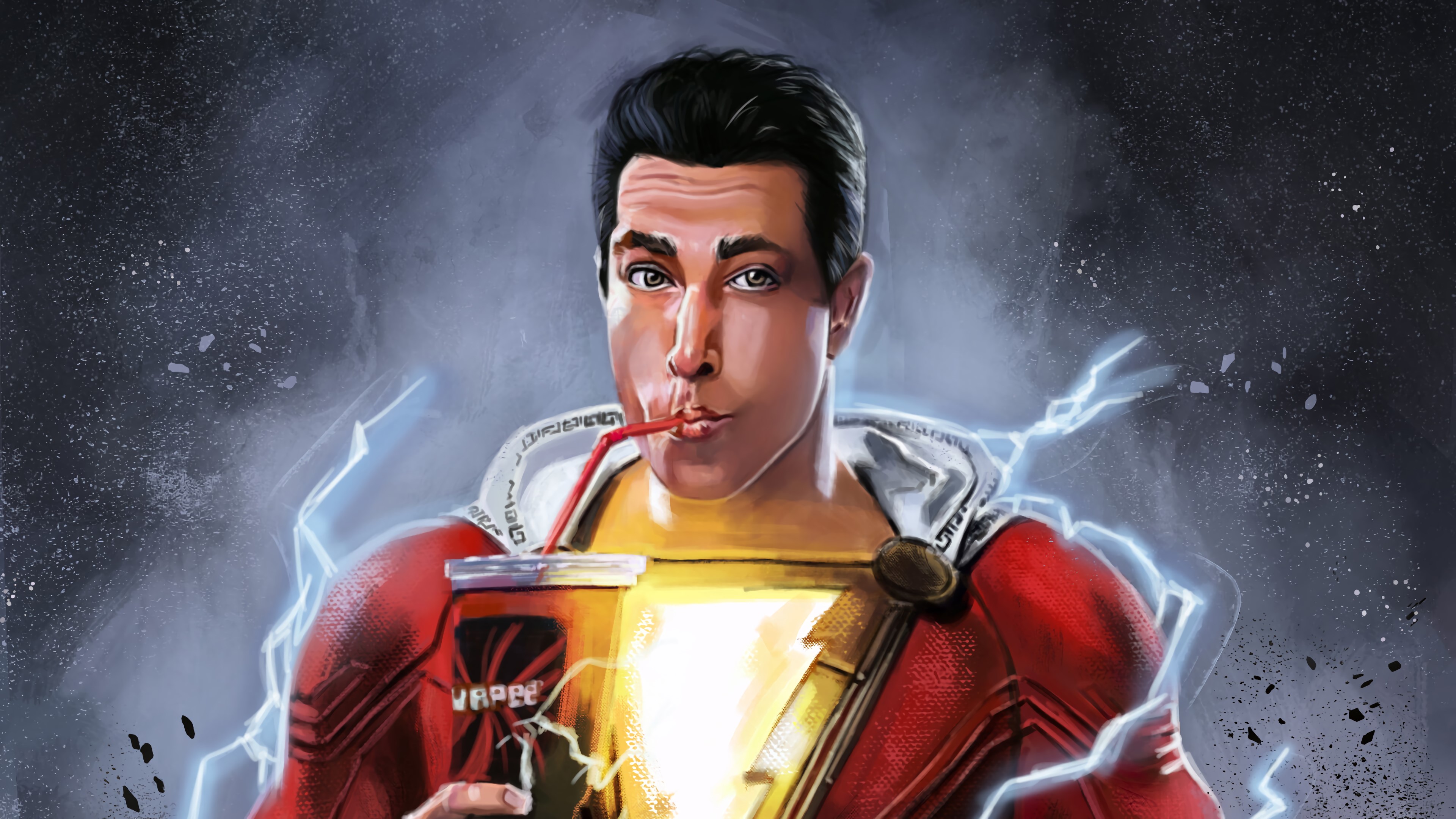 Wallpaper / shazam, hd, 4k, superheroes, artwork, digital art, artist, artstation free download