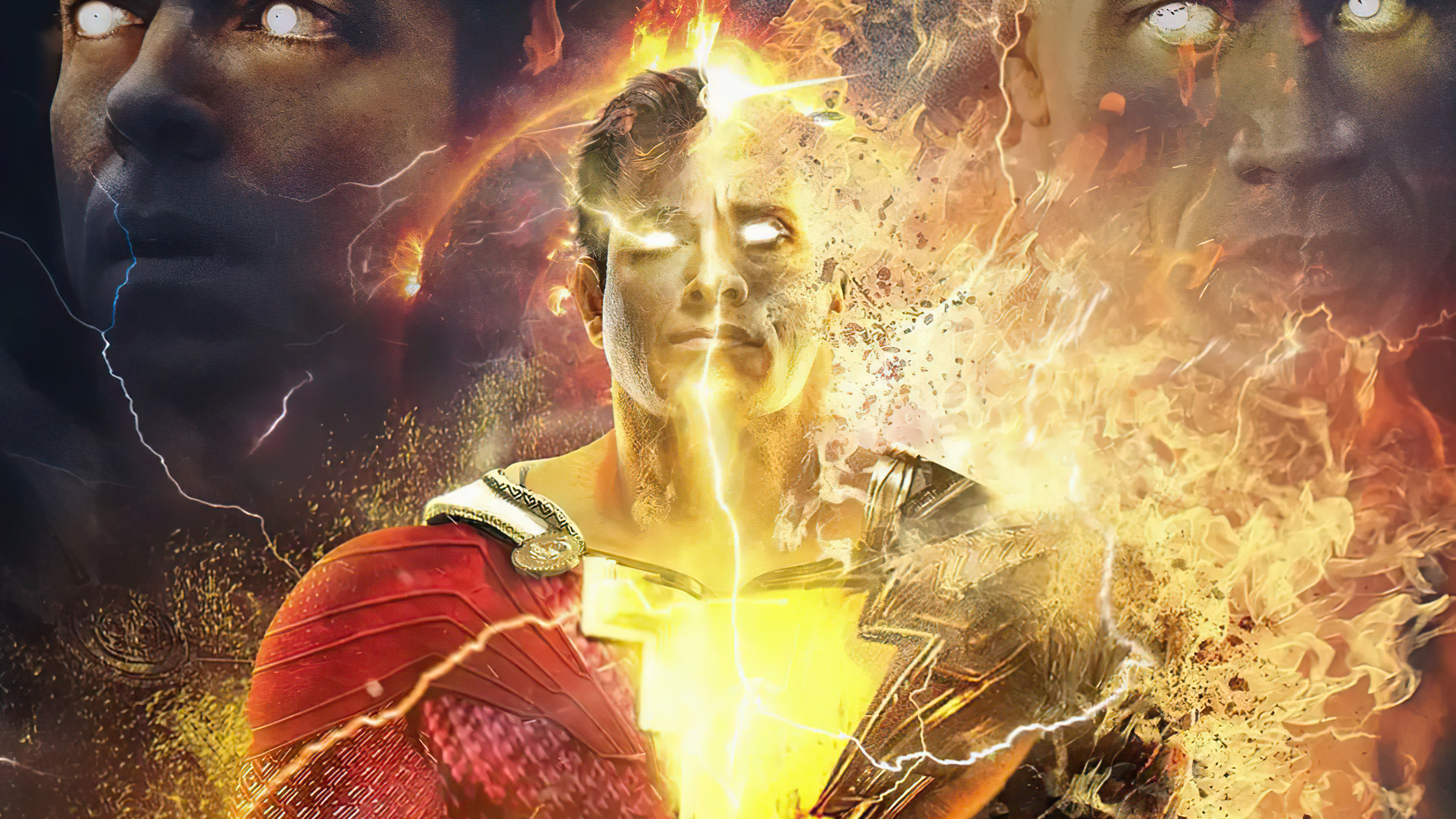 shazam, black adam, superheroes, artist, artwork, digital art, hd, 4k Gallery HD Wallpaper