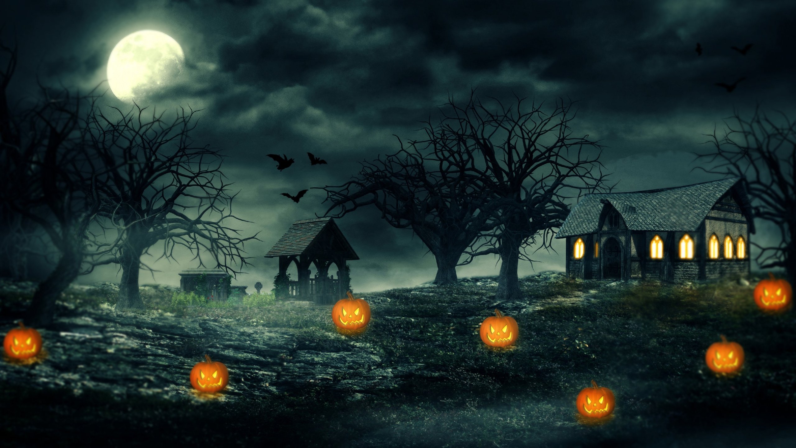 Halloween WQHD, QHD, 16:9 Wallpaper, HD Halloween 2560x1440 Background, Free Image Download