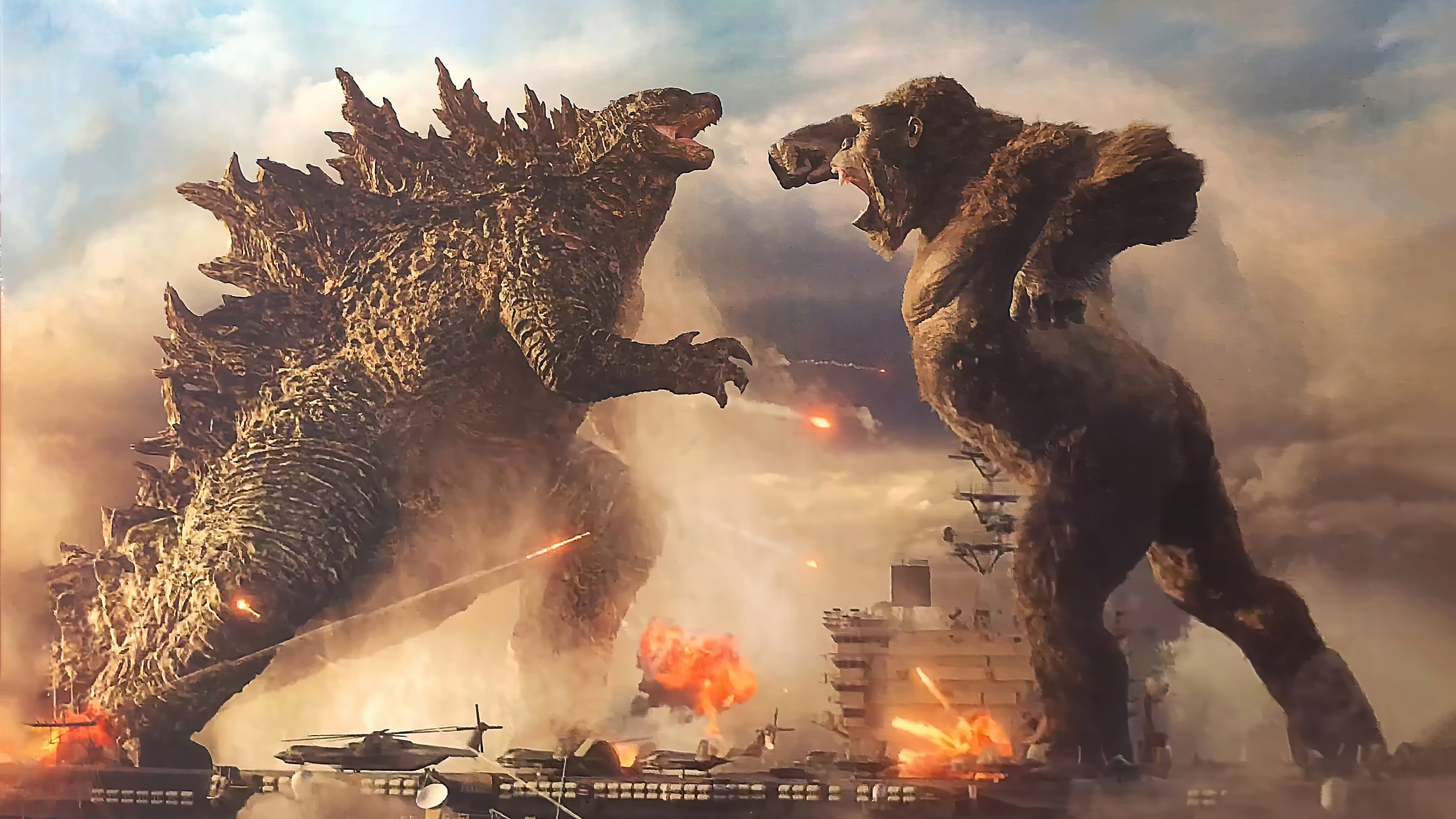 Wallpaper 4k Godzilla Vs King Kong Wallpaper