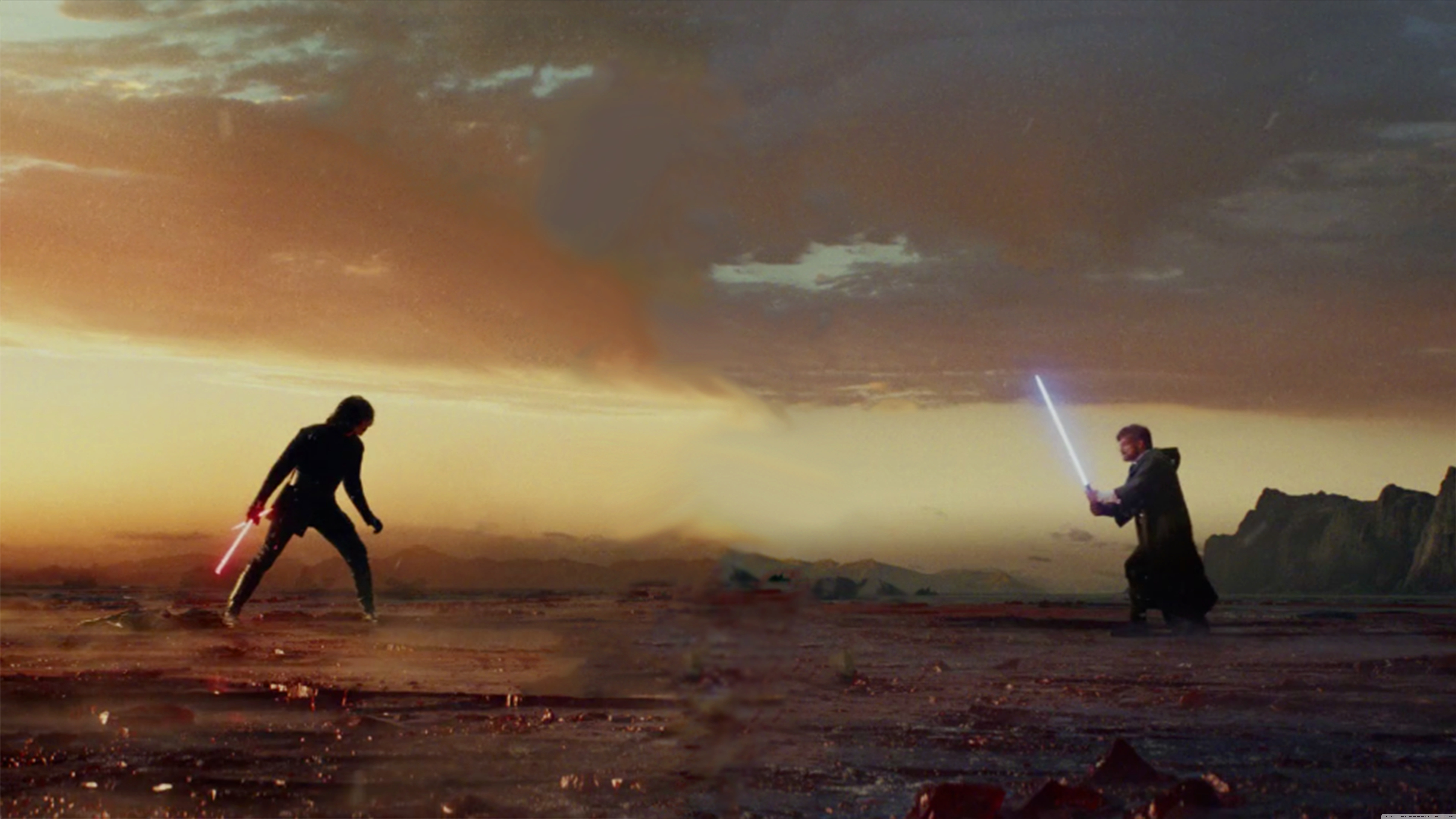 Kylo Ren vs Luke Skywalker Ultra HD Desktop Background Wallpaper for 4K UHD TV