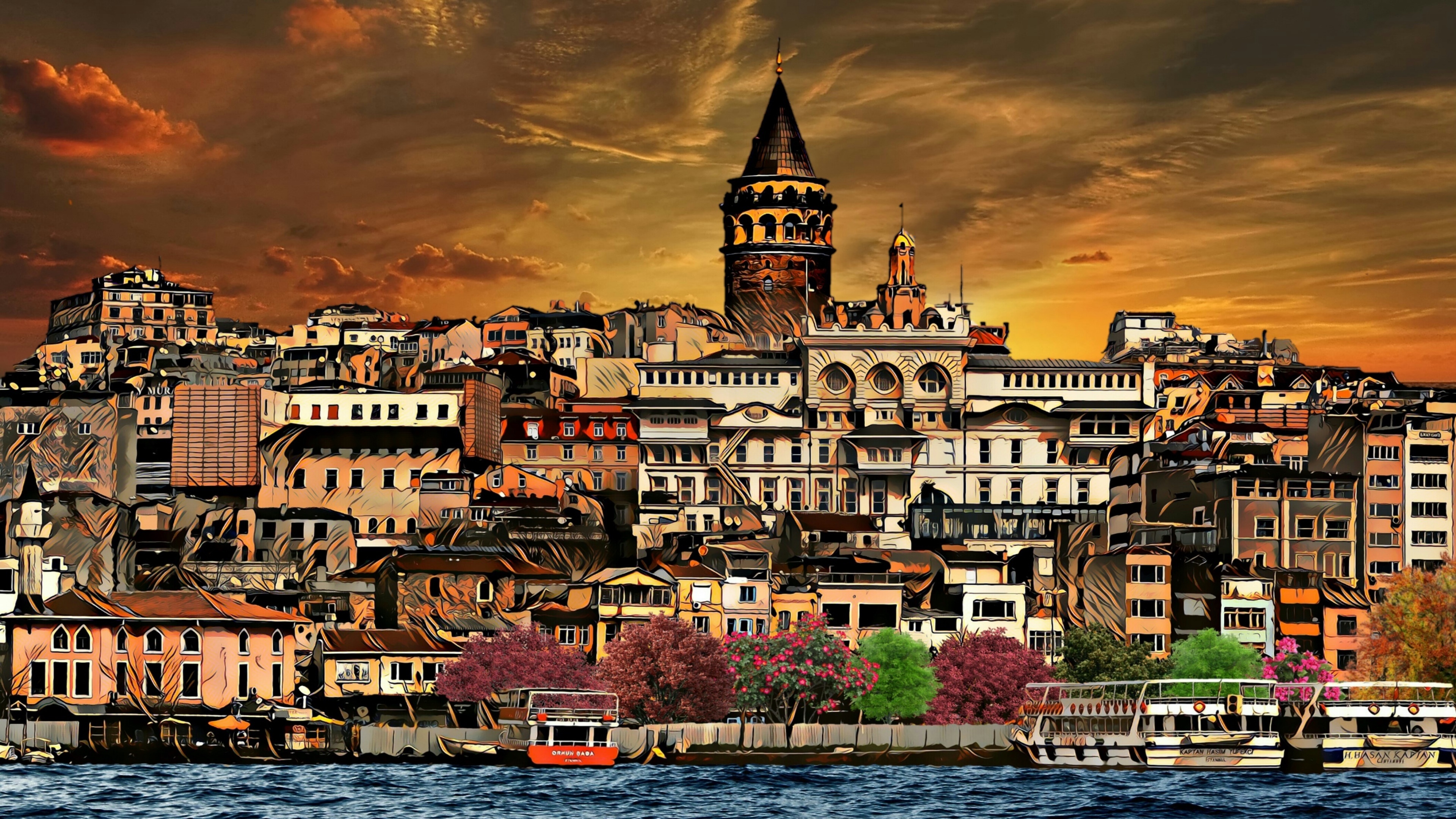 Istanbul 4k Ultra HD Wallpaper