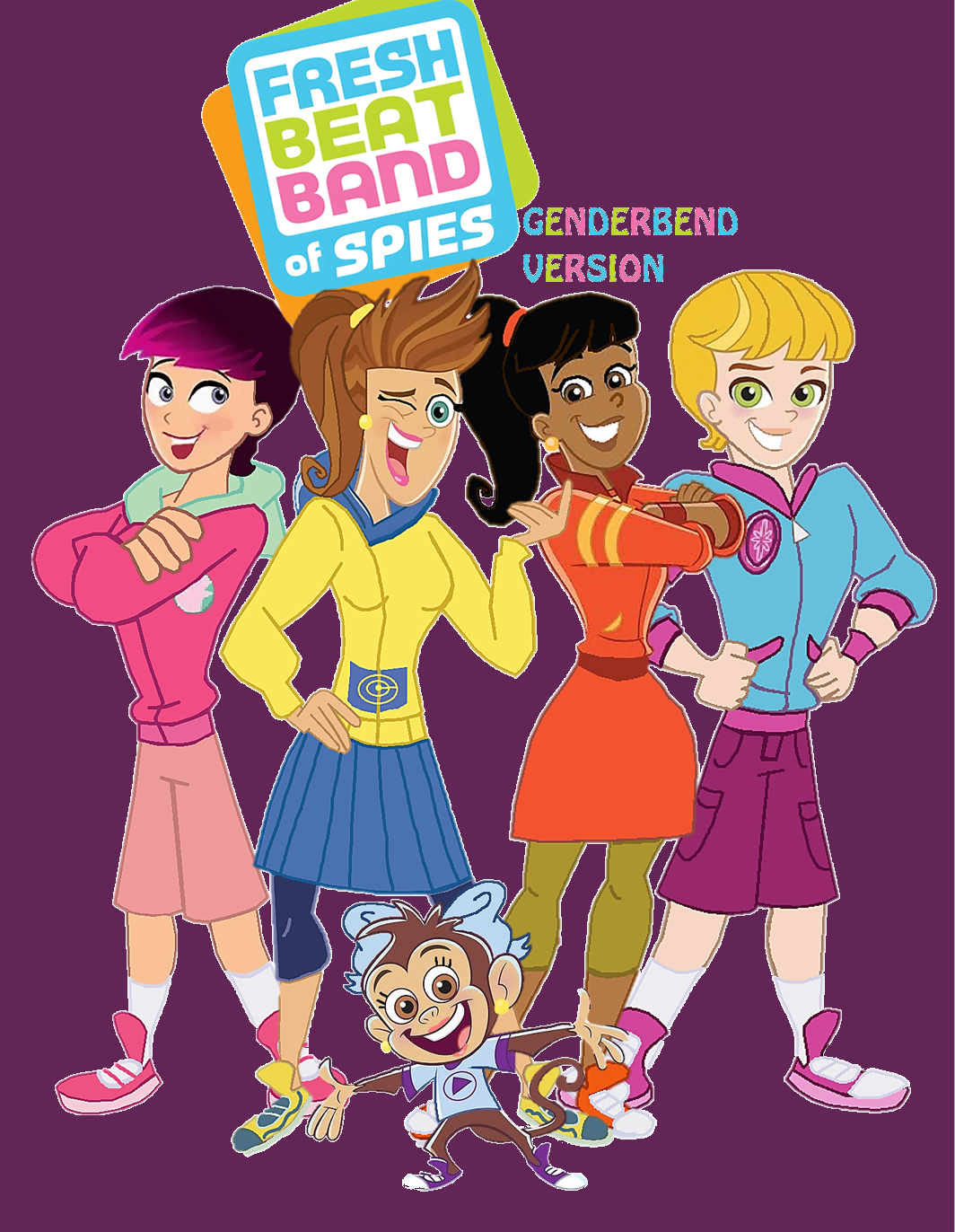 Genderbent The Fresh Beat Band of Spies (Cover). Childhood, Genderbend, Disney princess