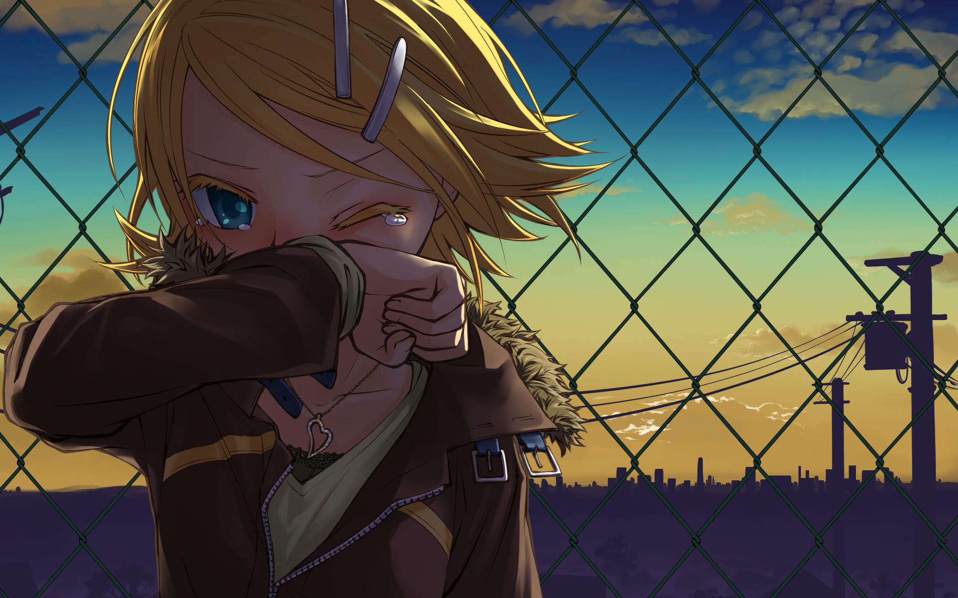 Rin Kagamine Vocaloid HD Wallpaper
