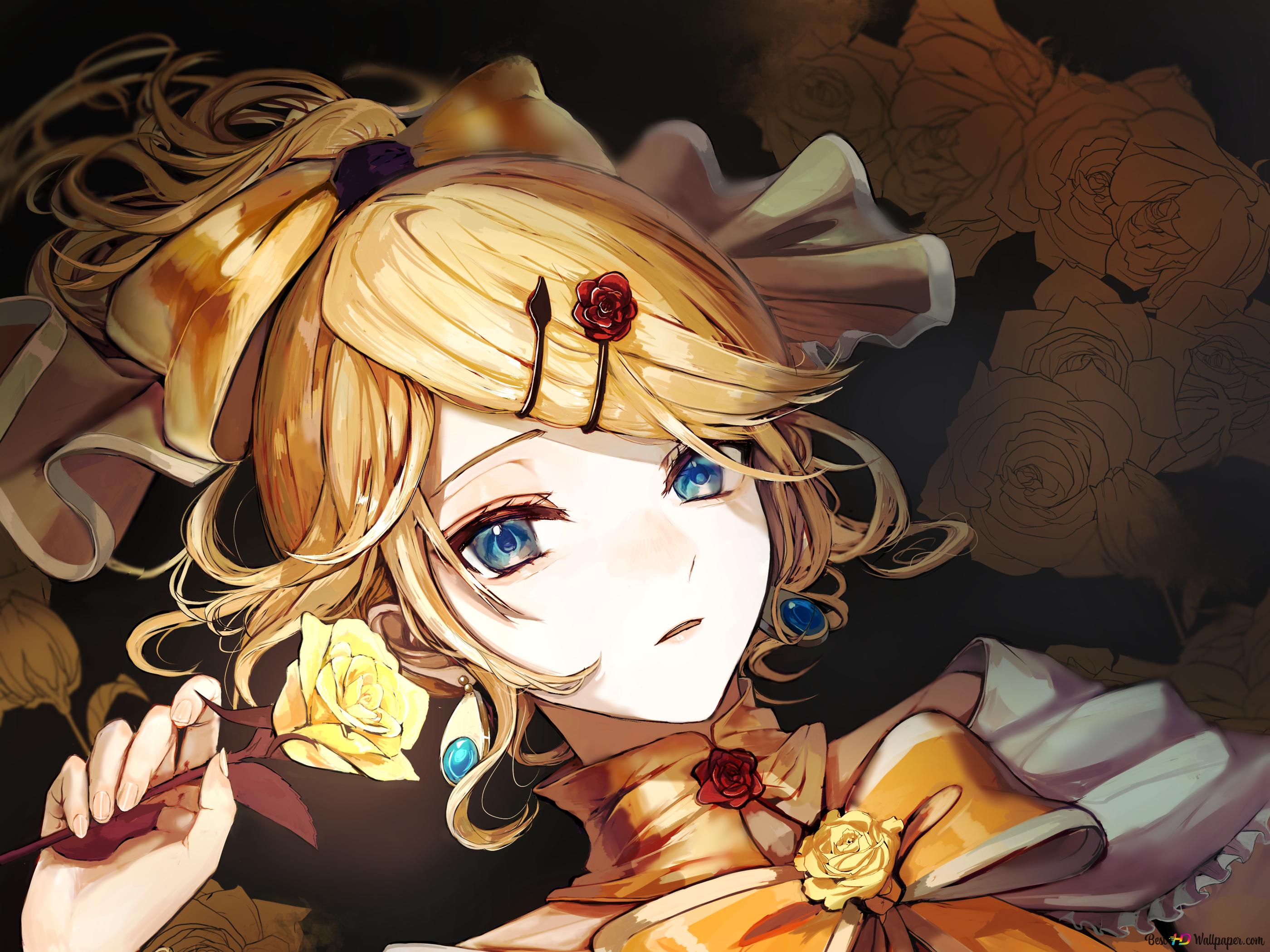 Rin Kagamine 2K wallpaper download