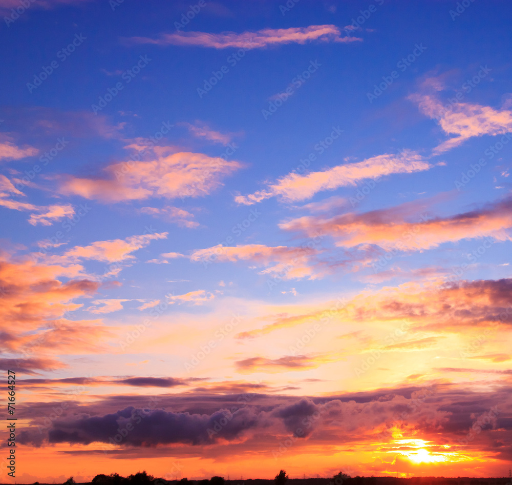 Sunset Paradise Idyllic Wallpaper