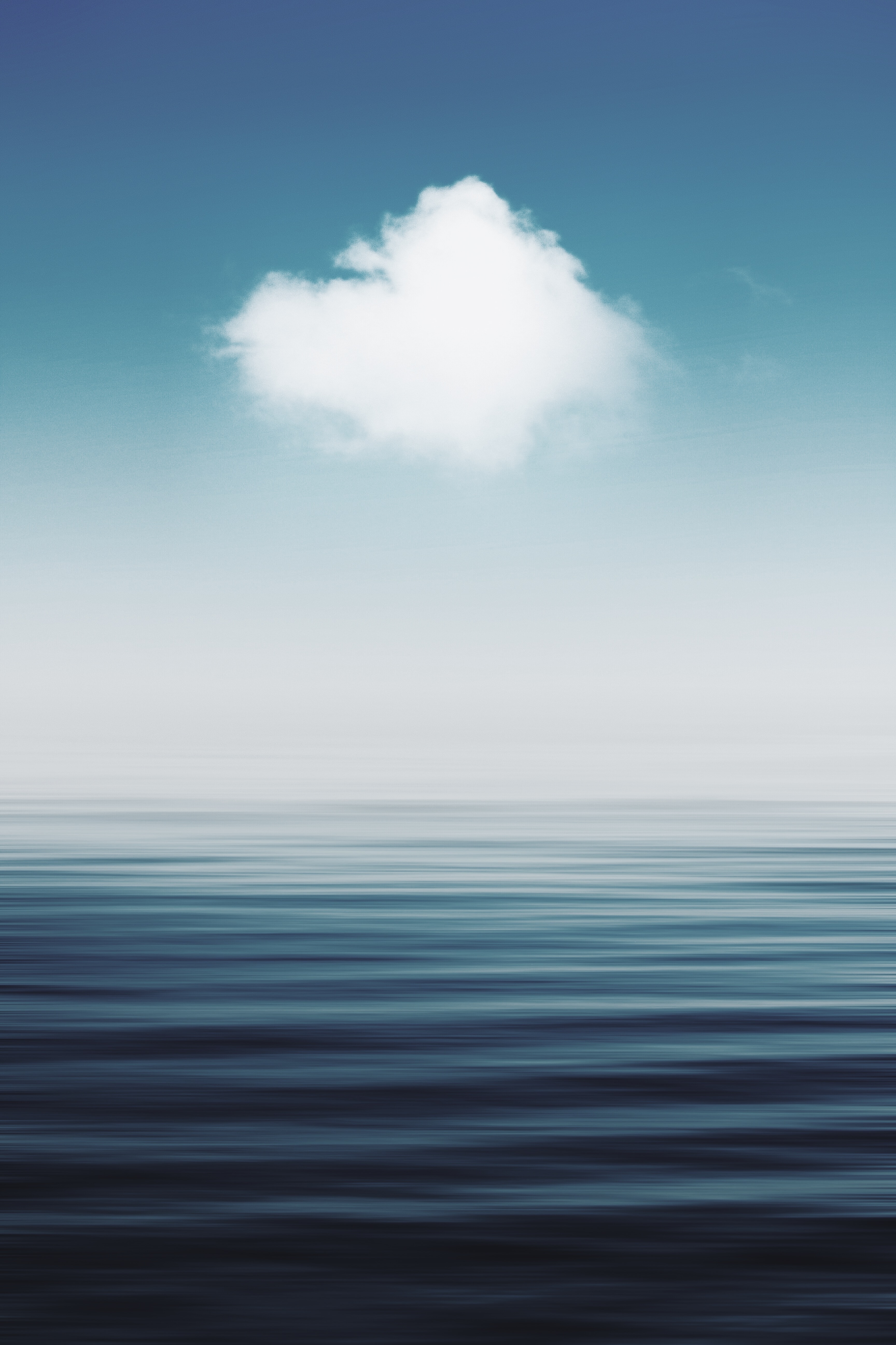 Wallpaper Sea, Blue, Horizon, Cloud, Calm, Background Free Image