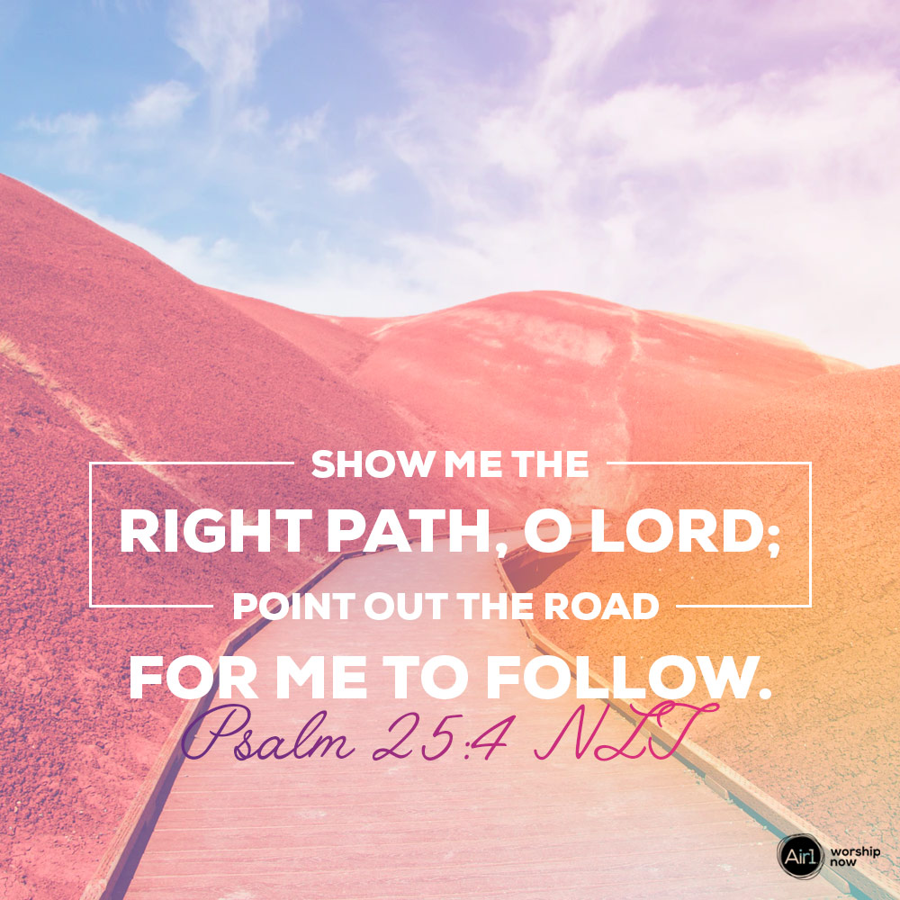 Air1 me the right path, O LORD; point out the road for me to follow. –Psalm 25:4 NLT #VerseOfTheDay #Bible
