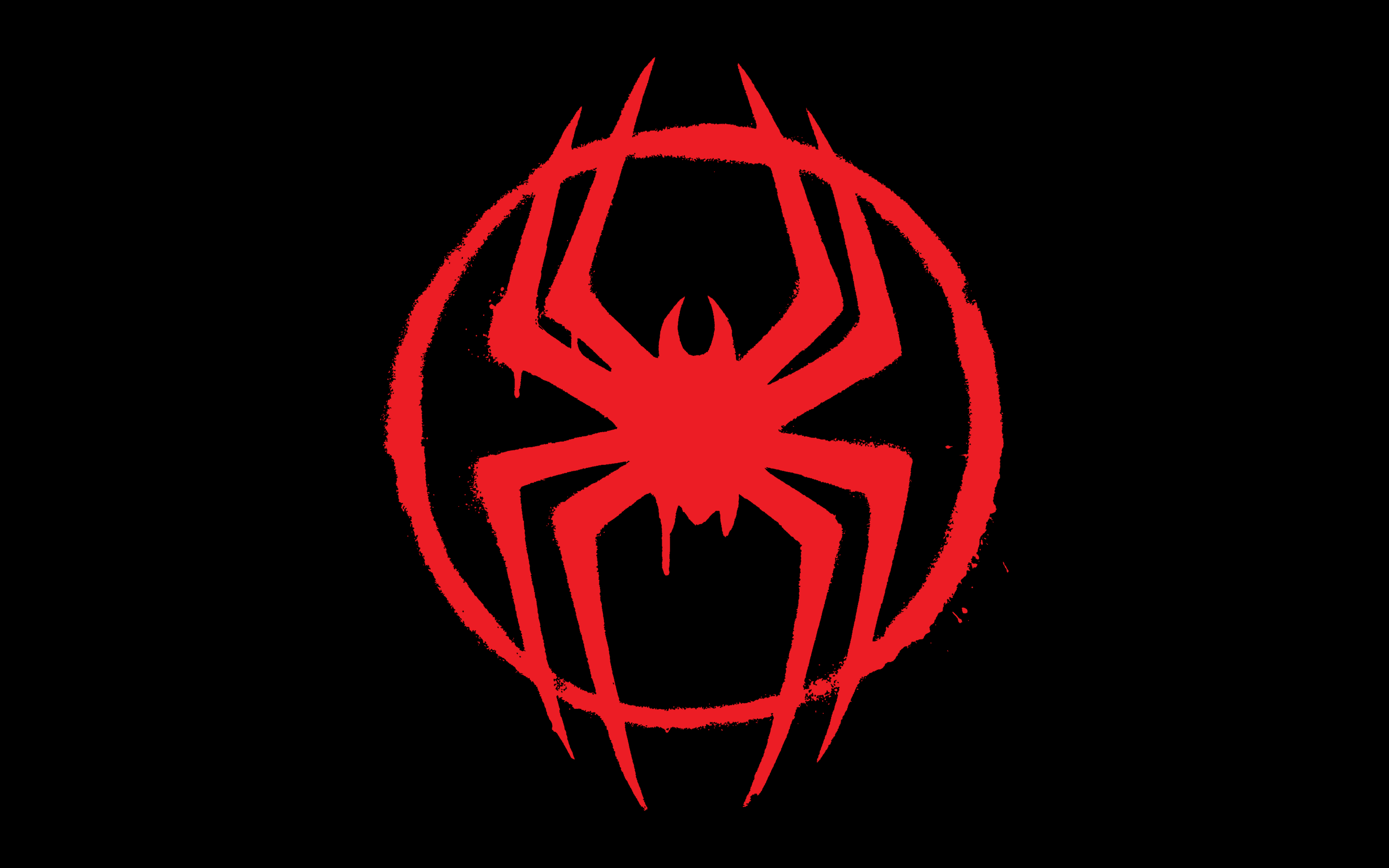 Spider Man: Across The Spider Verse Wallpaper 4K, Logo, 5K, 8K, AMOLED, Black Dark