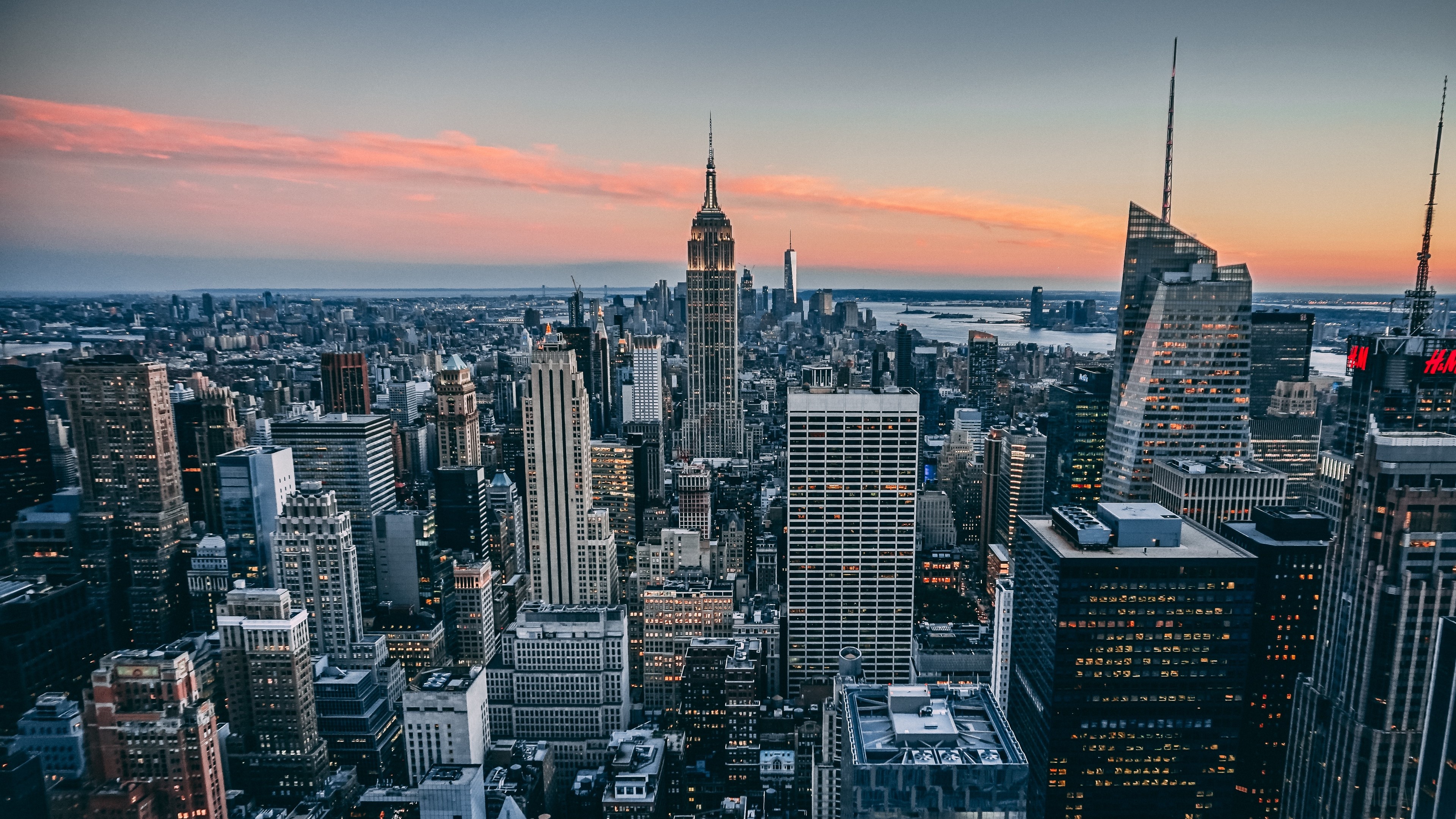 manhattan, new york, usa, skyscrapers 4k Gallery HD Wallpaper