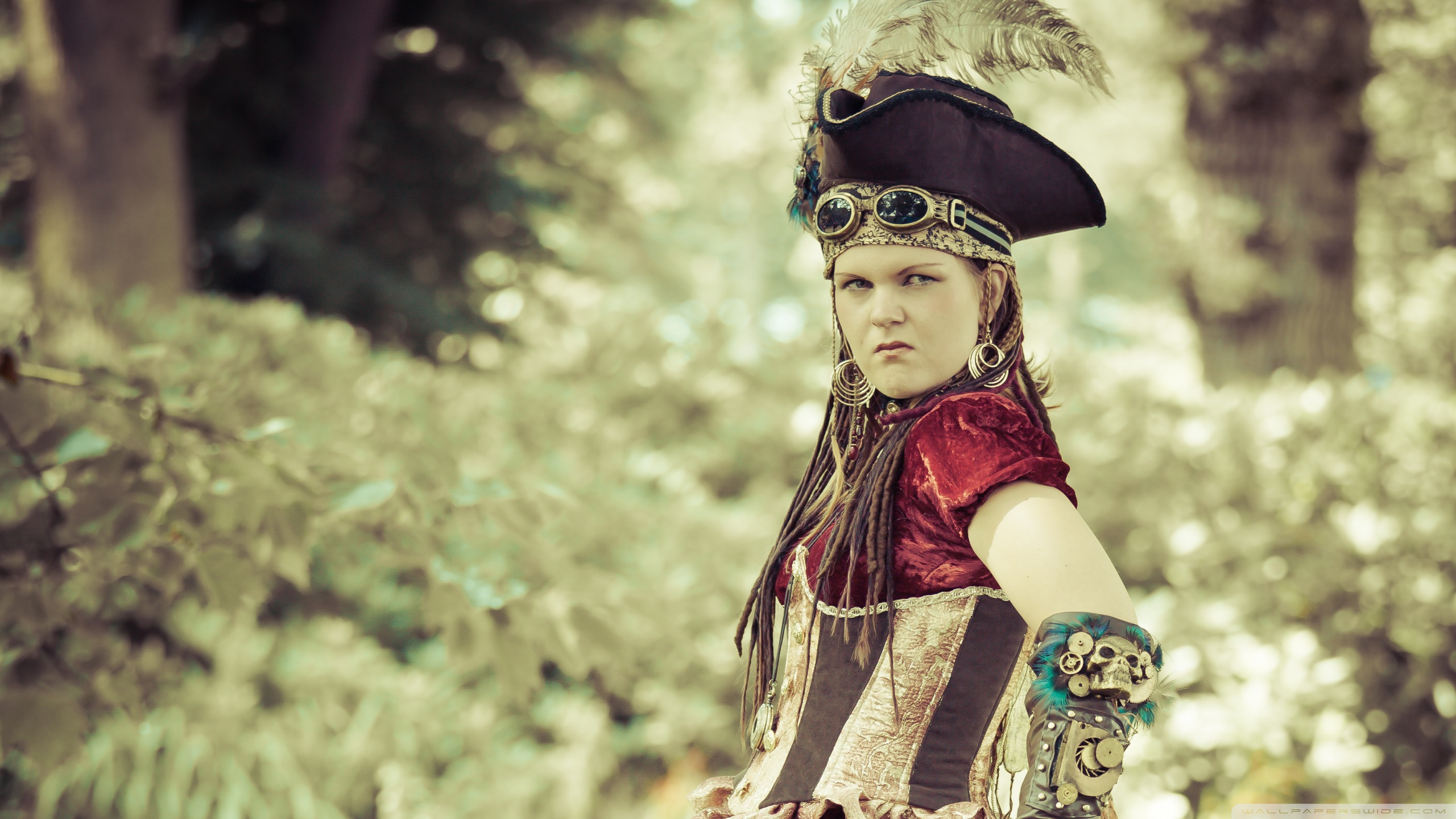 Steampunk Pirate Girl Ultra HD Desktop Background Wallpaper for 4K UHD TV, Widescreen & UltraWide Desktop & Laptop