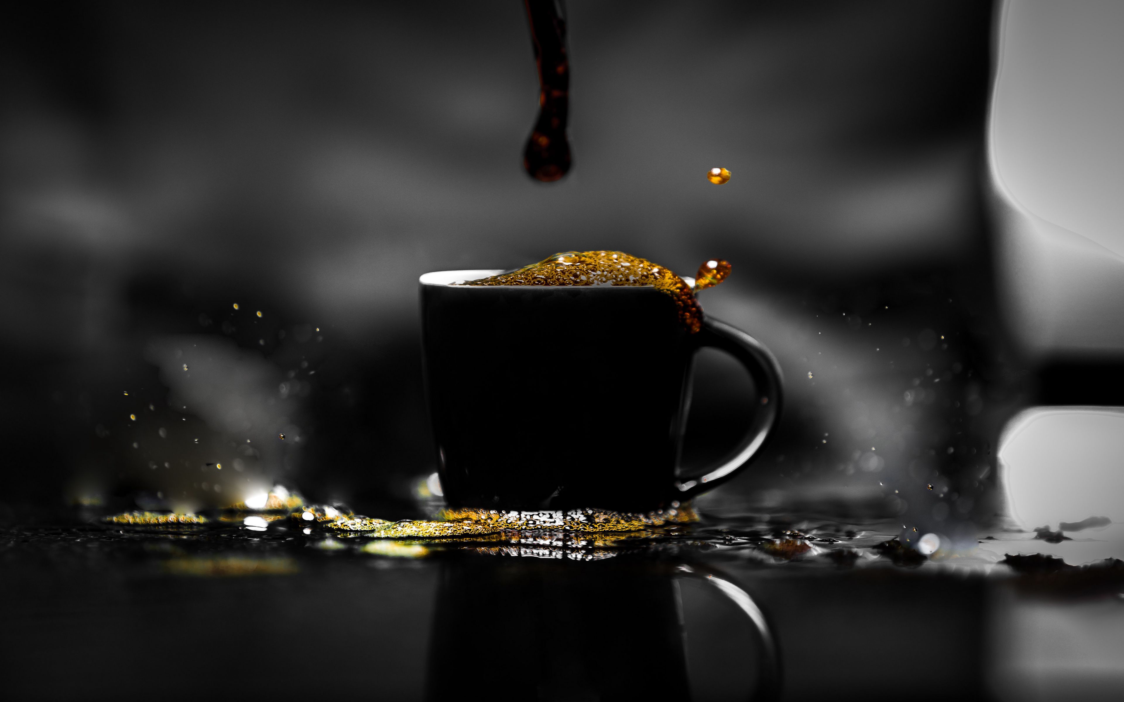 Cup of black coffee Wallpaper 4k Ultra HD