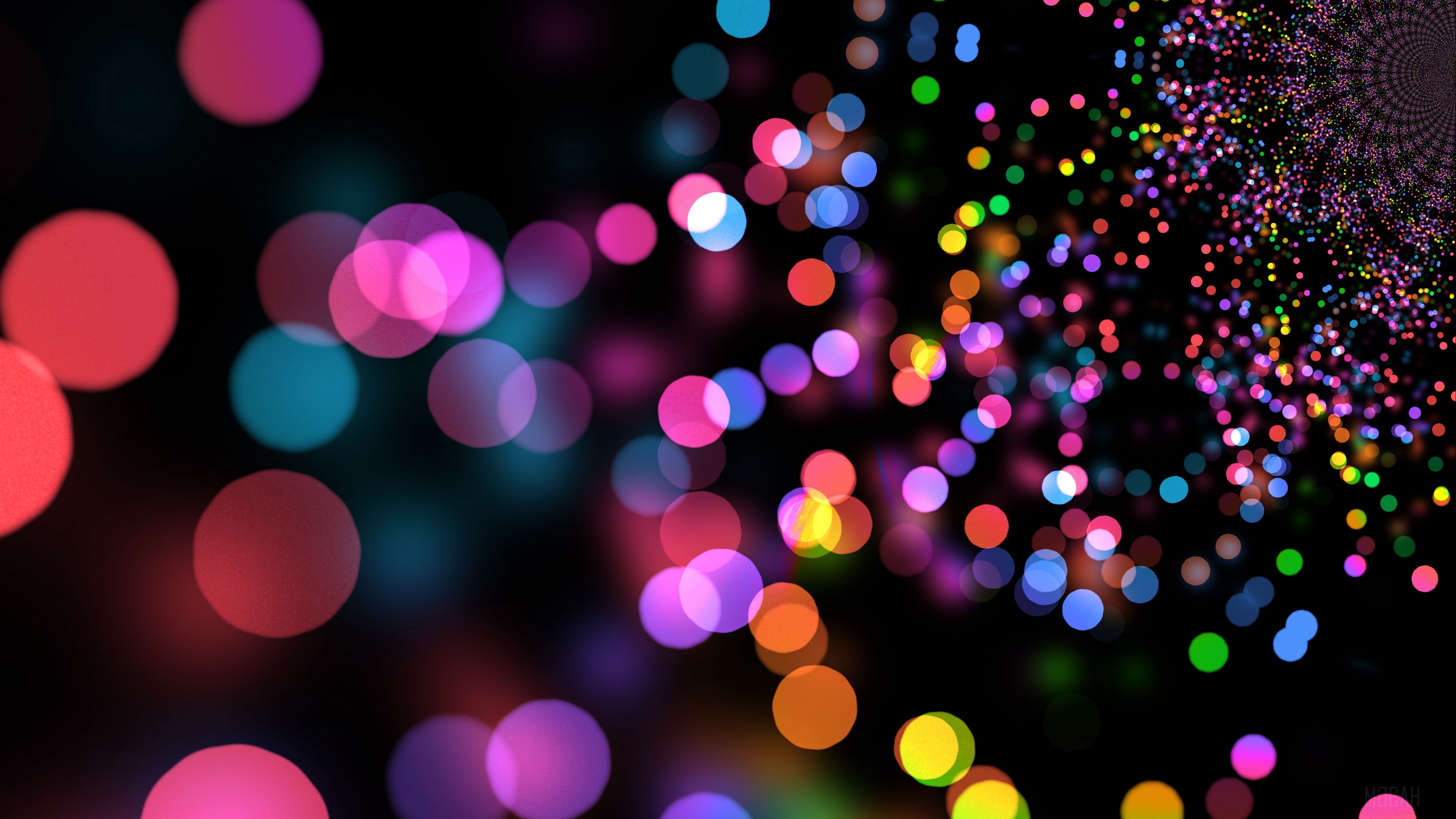 glare, circles, colorful, bright 4k Gallery HD Wallpaper