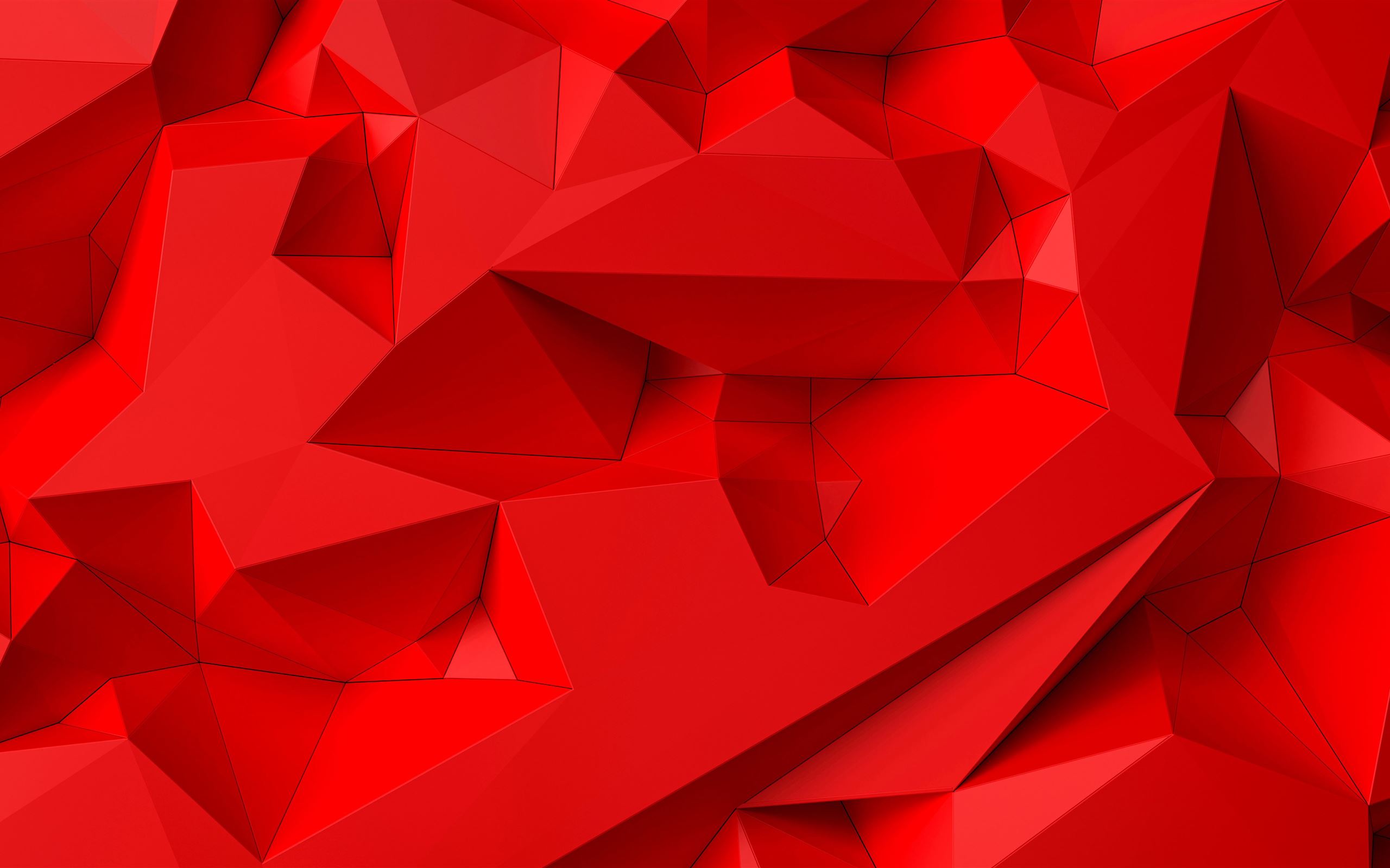 bright red shapes abstract 5k MacBook Air Wallpaper Download
