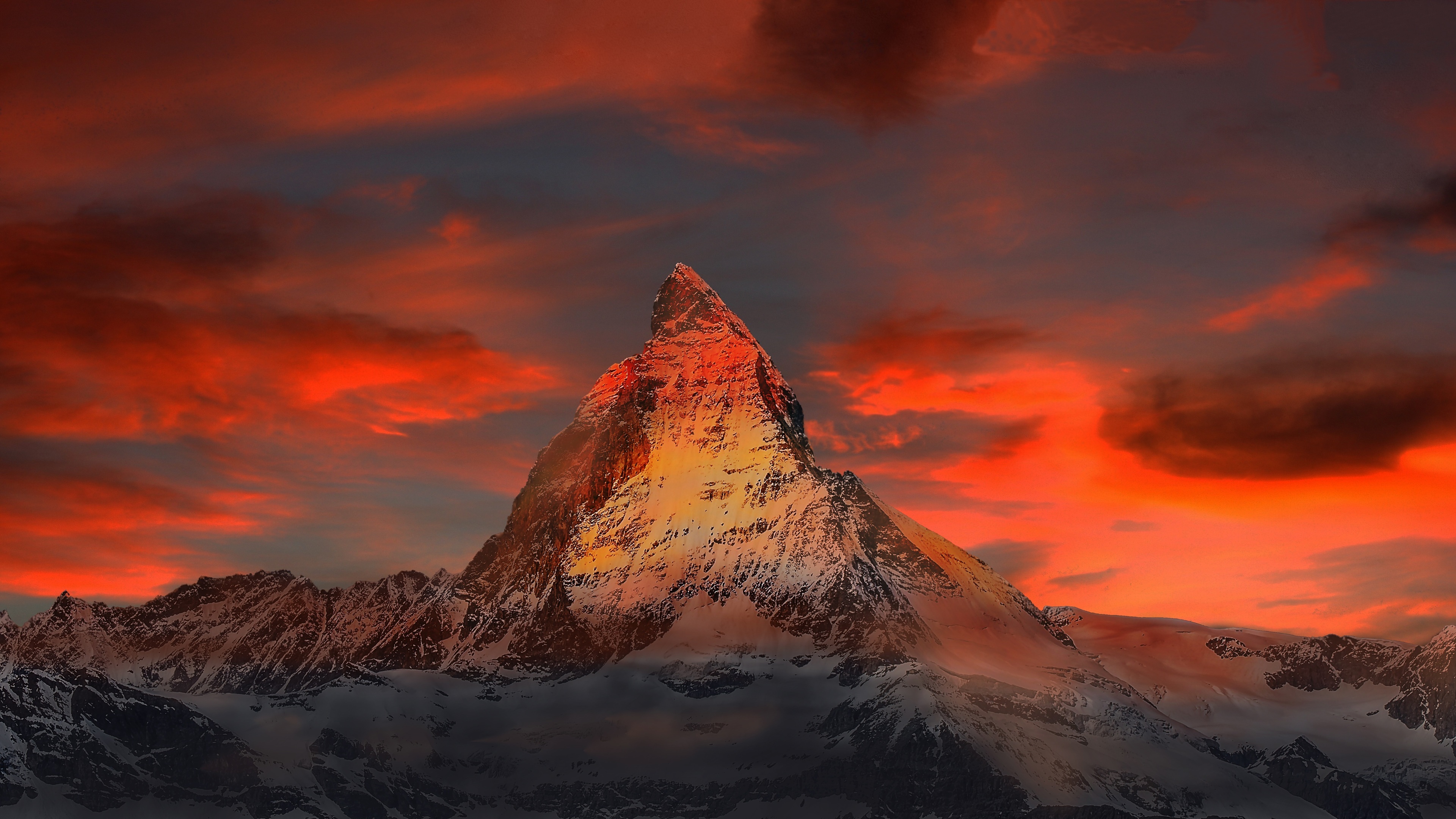 Wallpaper 4k Switzerland Zermatt Mountains 4k Wallpaper