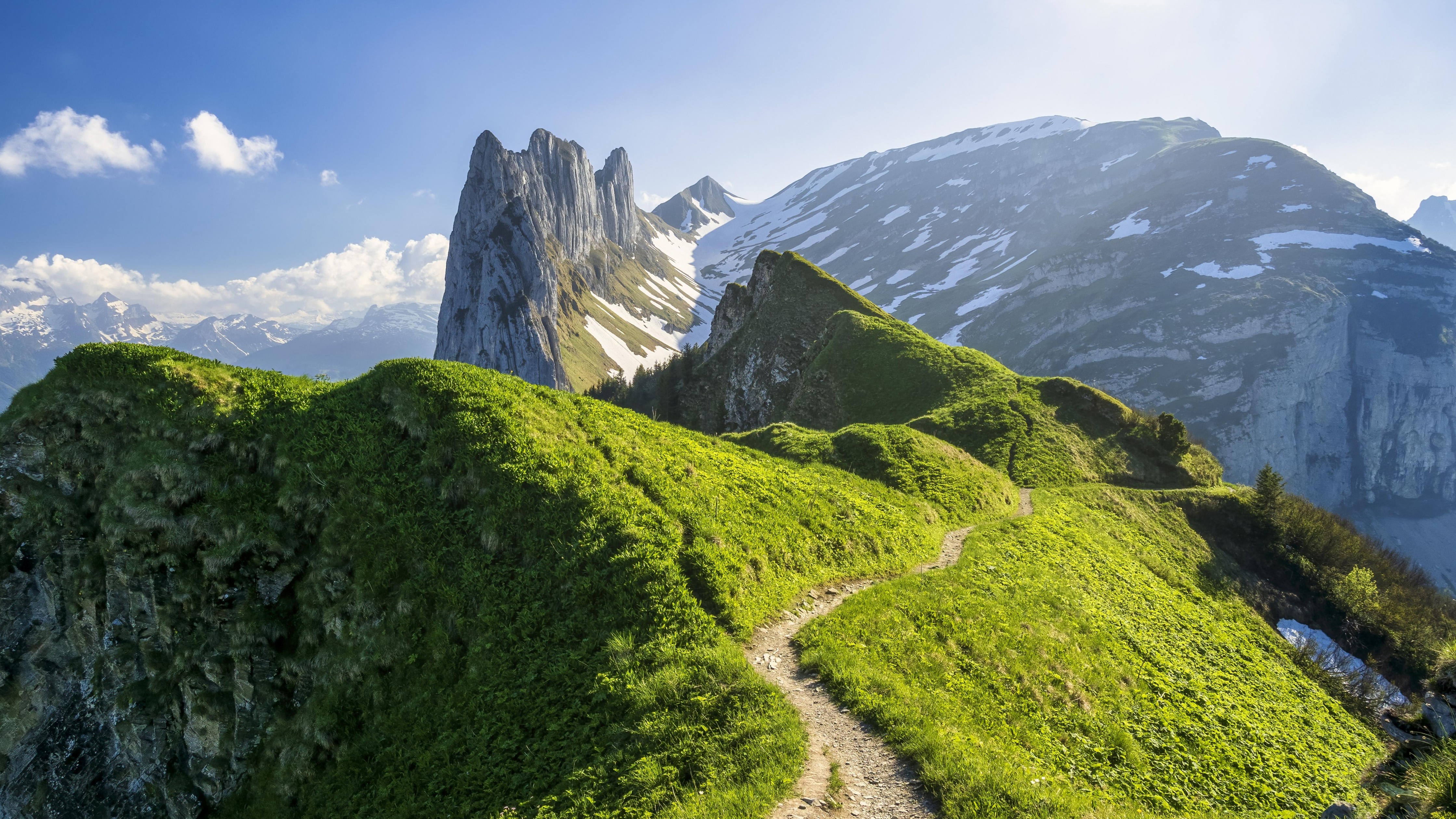 Appenzell Alps Wallpaper 4K, Switzerland, Nature