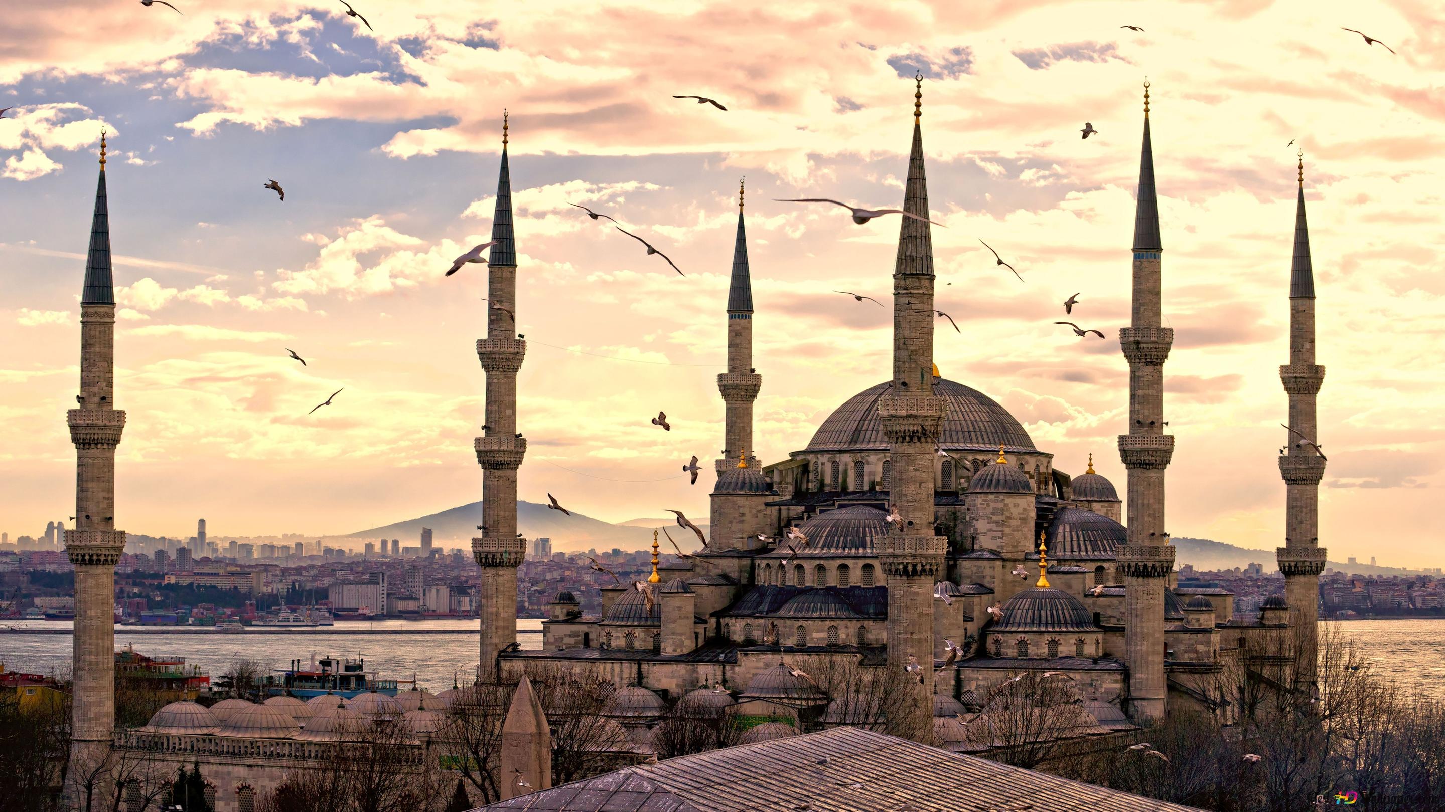 Sultan Ahmed Mosque Turkey Istanbul 6K wallpaper download