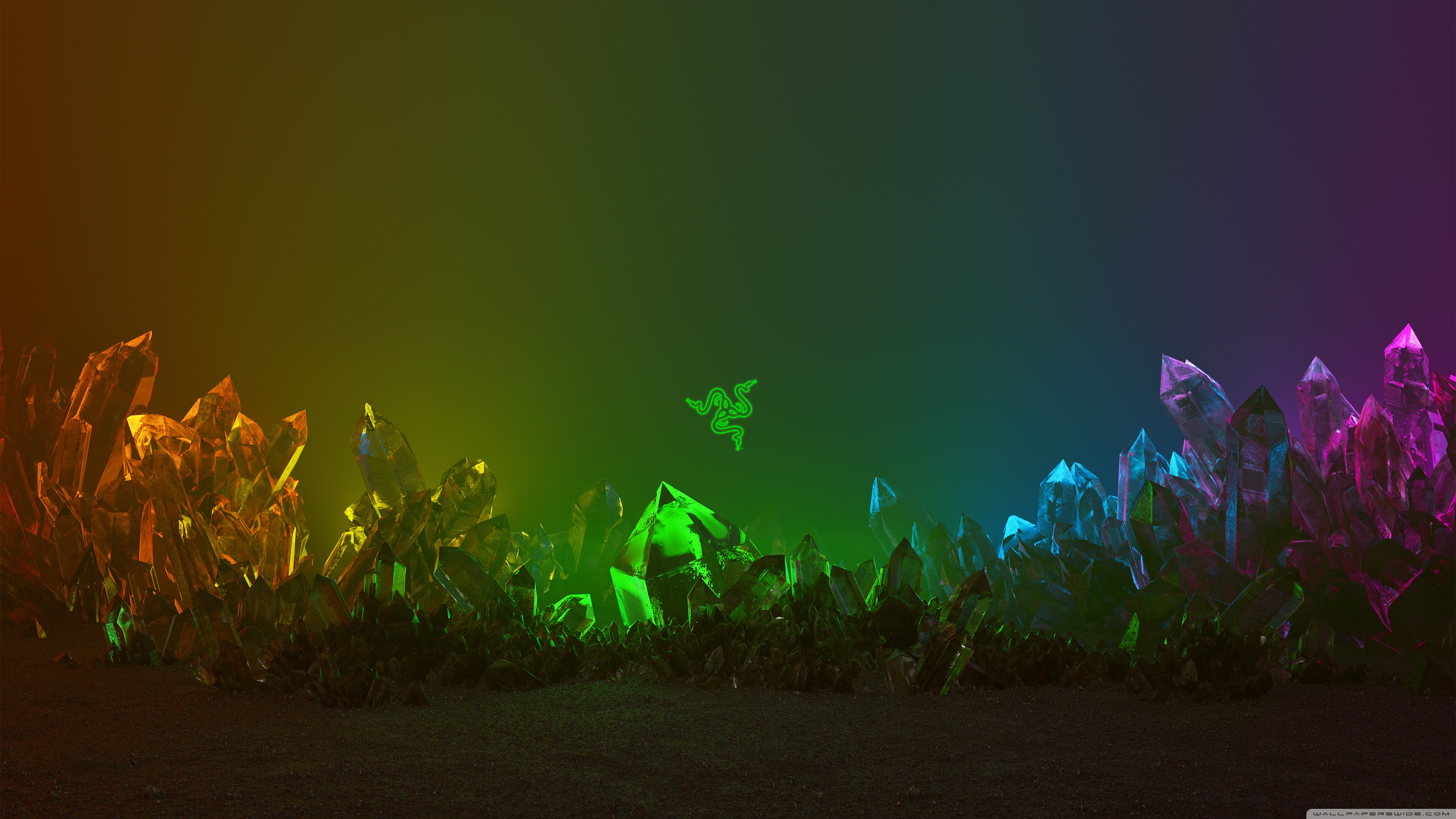 Razer Chroma Crystals Background Ultra HD Desktop Background Wallpaper for 4K UHD TV, Widescreen & UltraWide Desktop & Laptop, Multi Display, Dual & Triple Monitor, Tablet